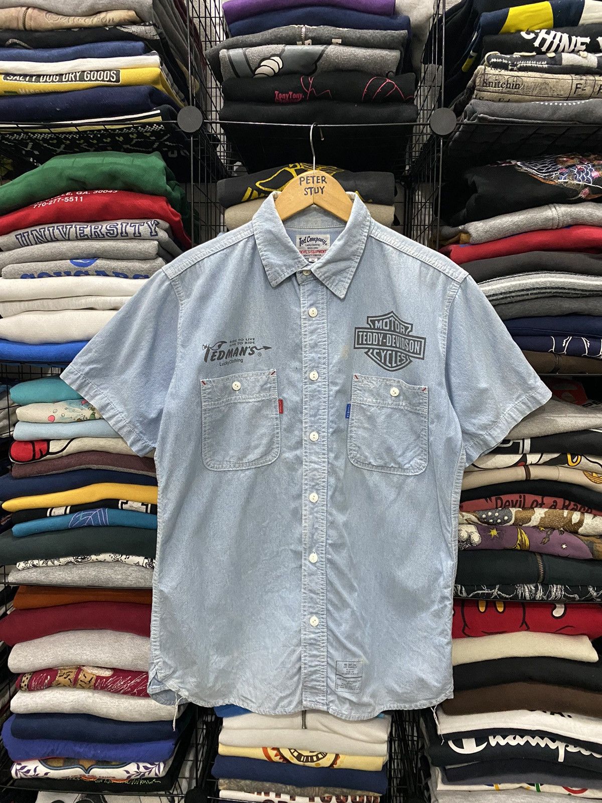 Tedman × Vintage VINTAGE TED COMPANY DENIM SHIRT Size US M / EU 48-50 / 2 - 2 Thumbnail