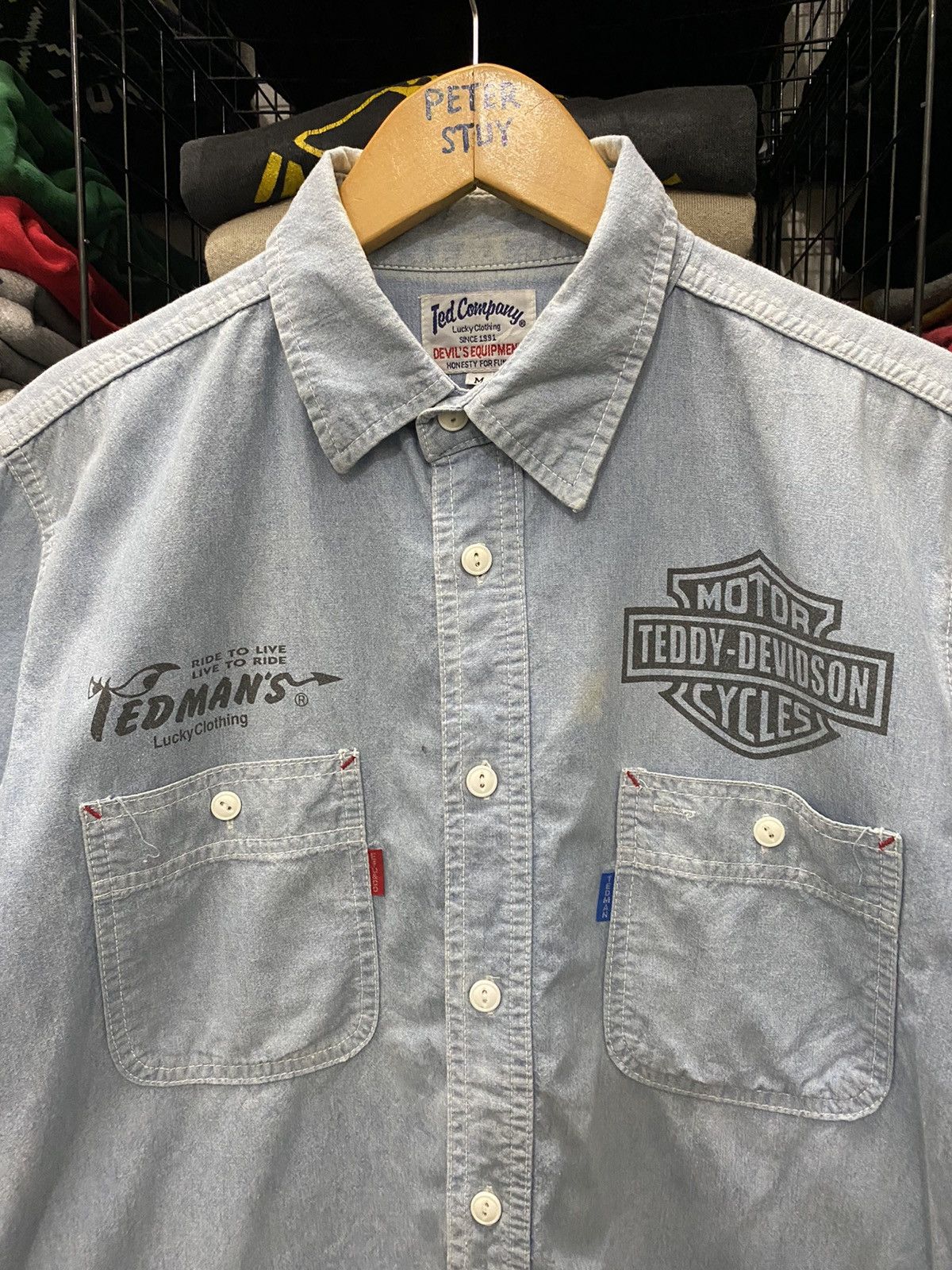 Tedman × Vintage VINTAGE TED COMPANY DENIM SHIRT Size US M / EU 48-50 / 2 - 3 Thumbnail
