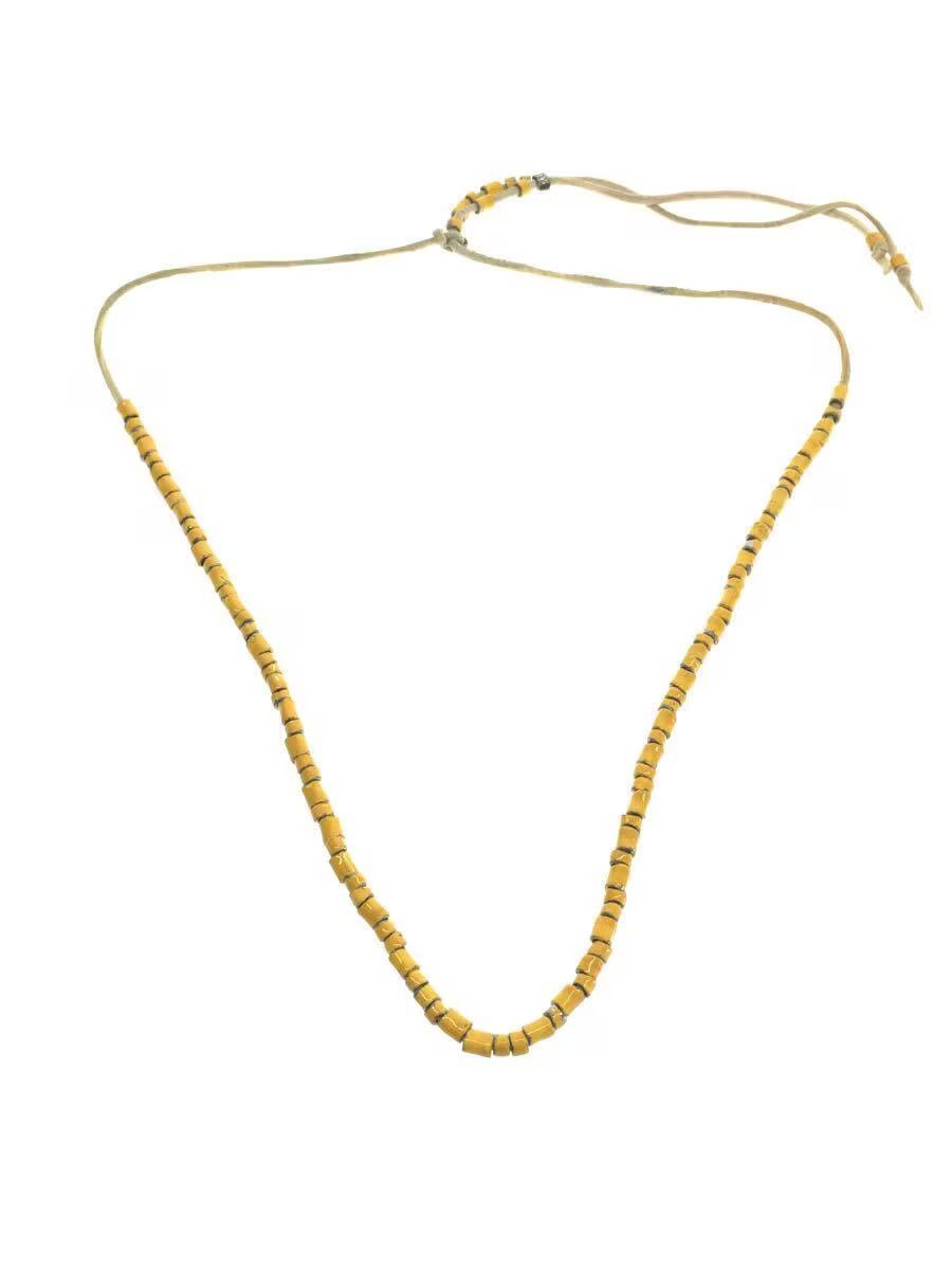 image of Undercover Bead Necklace in Yellow, Men's