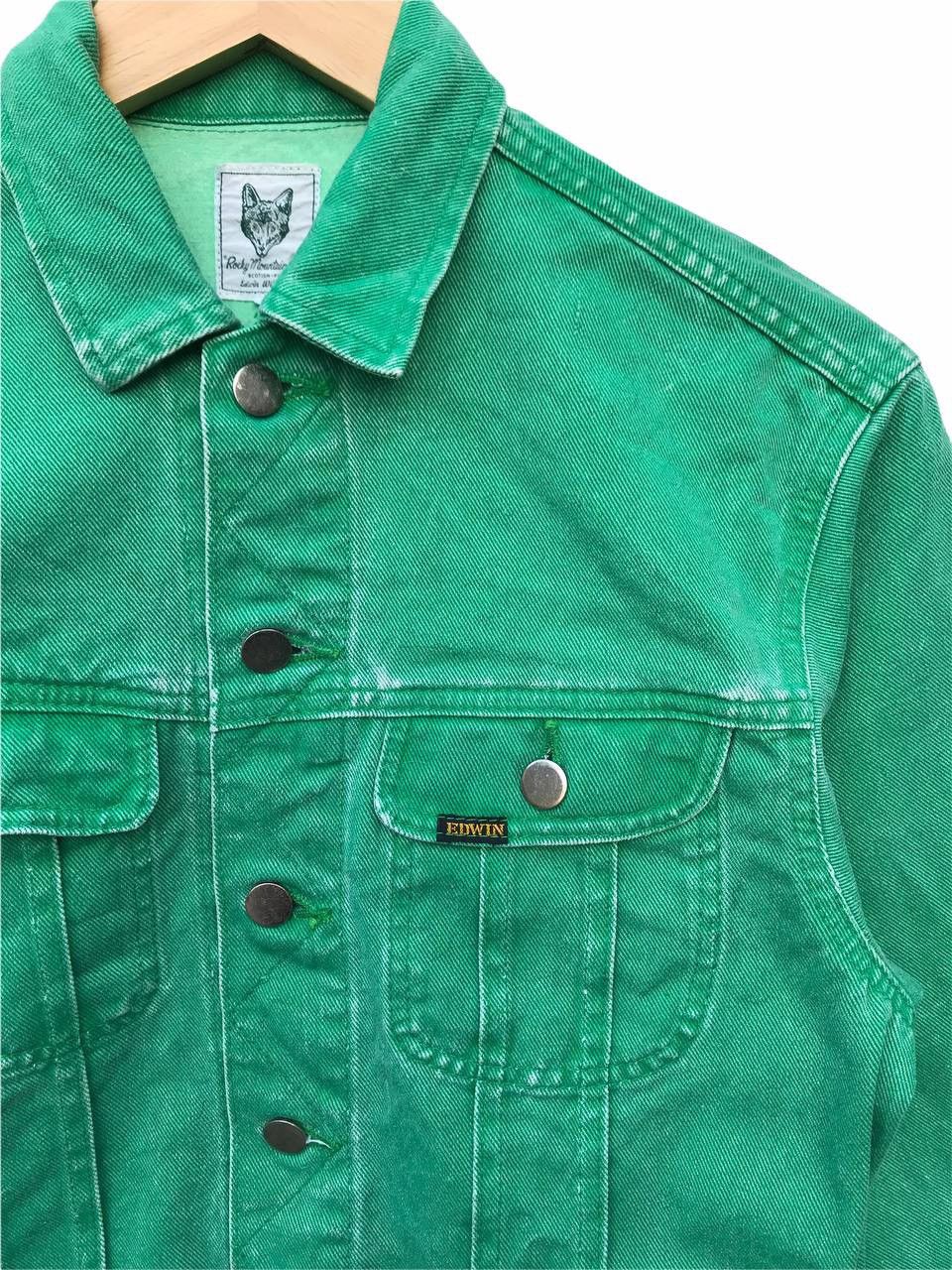 Edwin Rocky Mountain by Edwin Green Denim Jacket Size US S / EU 44-46 / 1 - 3 Thumbnail