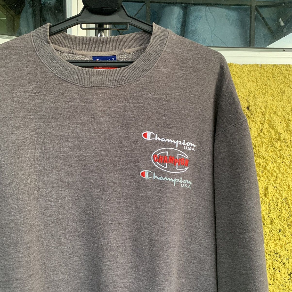 Champion Champion embroidery logo sweatshirt vintage 90s Size US L / EU 52-54 / 3 - 9 Thumbnail