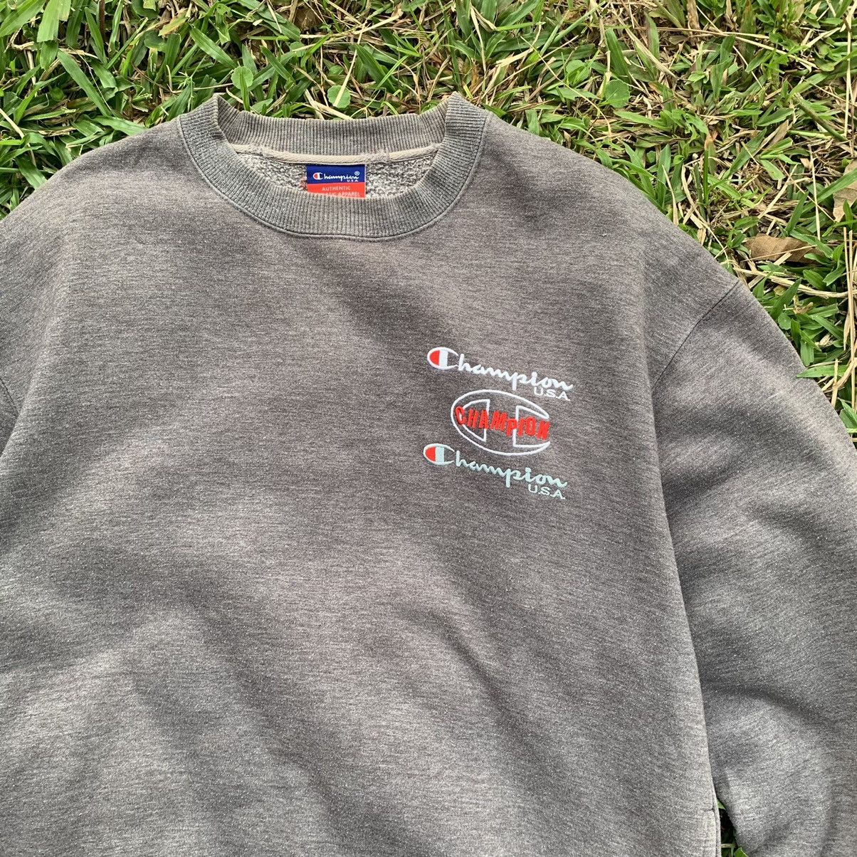 Champion Champion embroidery logo sweatshirt vintage 90s Size US L / EU 52-54 / 3 - 4 Thumbnail
