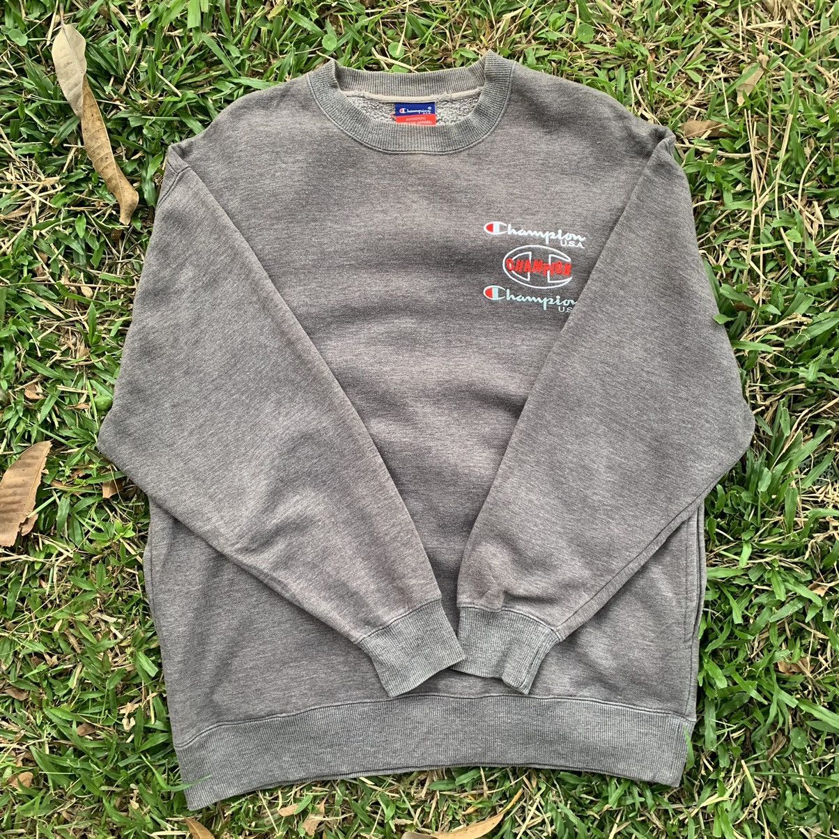 Champion Champion embroidery logo sweatshirt vintage 90s Size US L / EU 52-54 / 3 - 12 Thumbnail