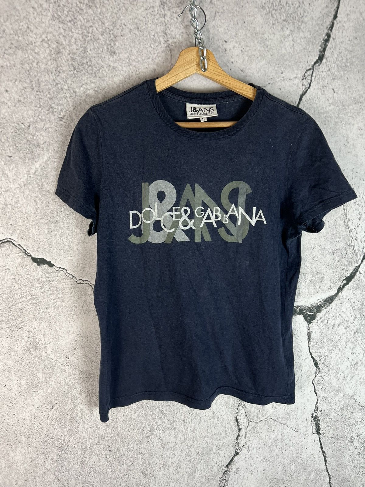 Dolce & Gabbana Vintage Y2K Dolce & Gabbana jeans style t Shirt Size L / US 10 / IT 46 - 1 Thumbnail