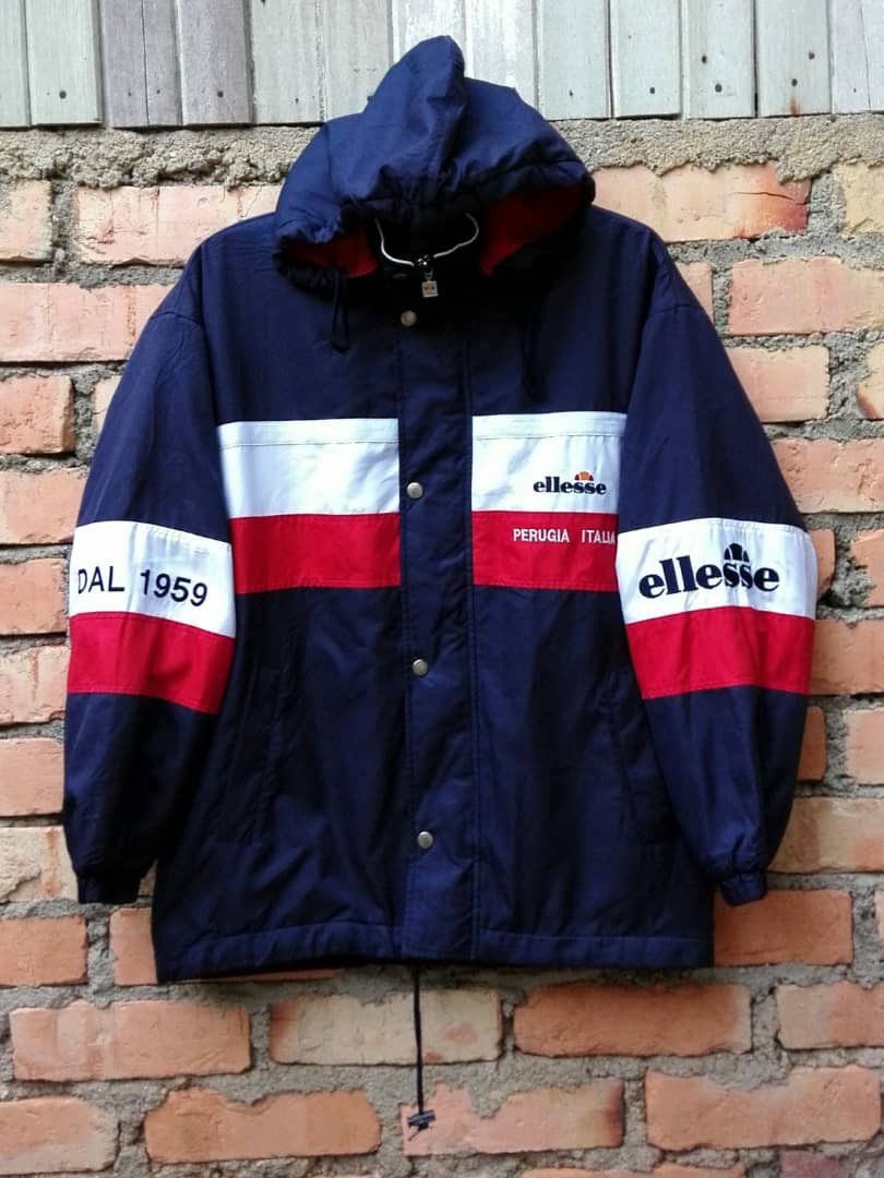 Image of Ellesse Jacket Hooded in Red, Men's (Size Small)