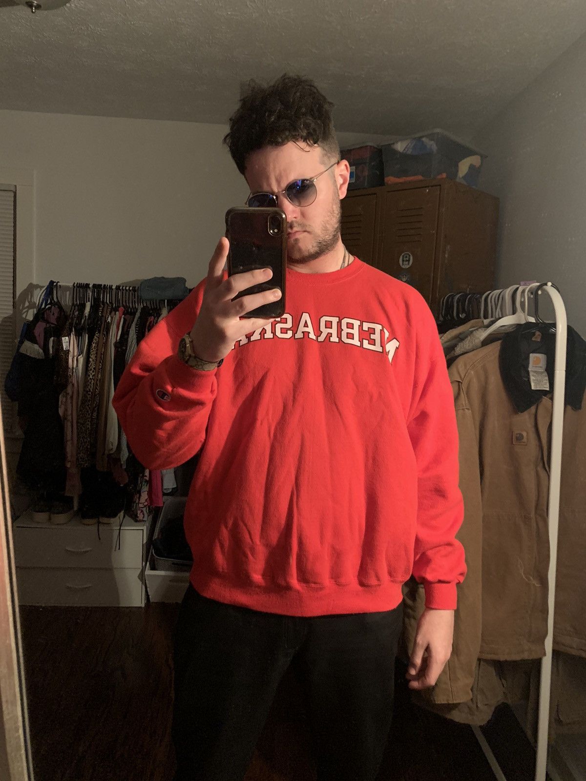 Champion True Vintage Nebraska Sweatshirt Size US XL / EU 56 / 4 - 6 Thumbnail