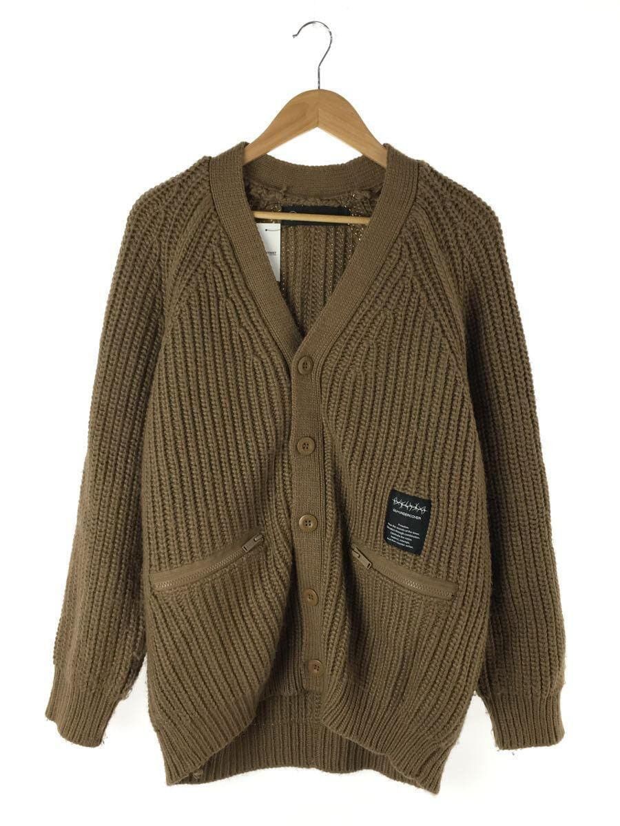 image of Undercover Freedomnoise Cardigan in Brown, Men's (Size Medium)