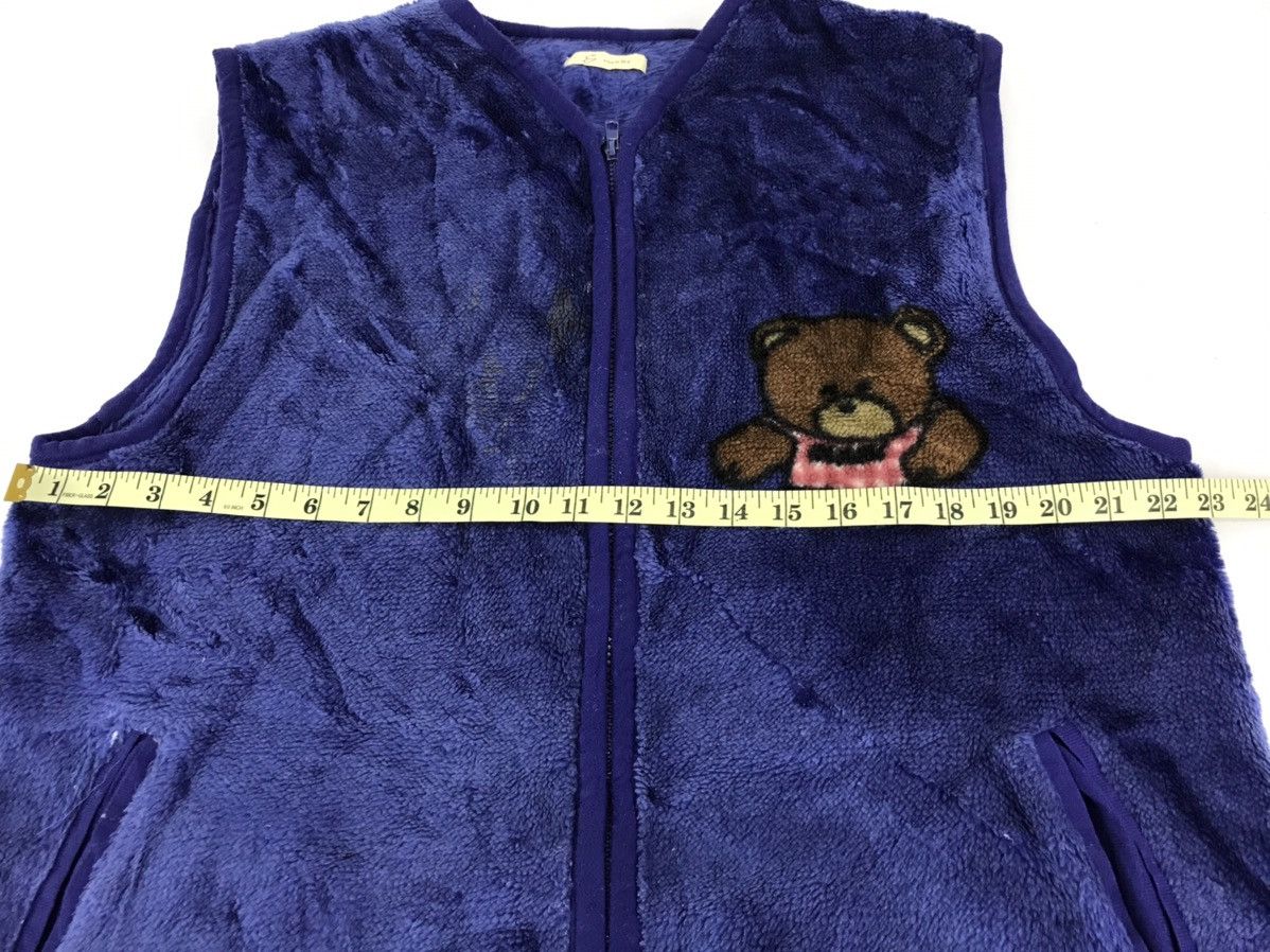 Japanese Brand × Vintage Vintage Kicker Bear Play Football Vest Fleece Jacket Size US L / EU 52-54 / 3 - 10 Thumbnail
