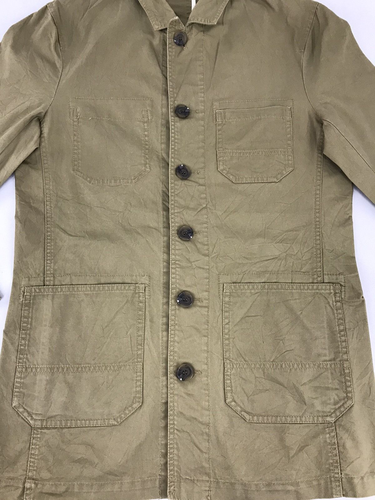Japanese Brand × Takeo Kikuchi Takeo Kikuchi The Mixpiece Button Down Jacket Tactical Size US M / EU 48-50 / 2 - 2 Thumbnail