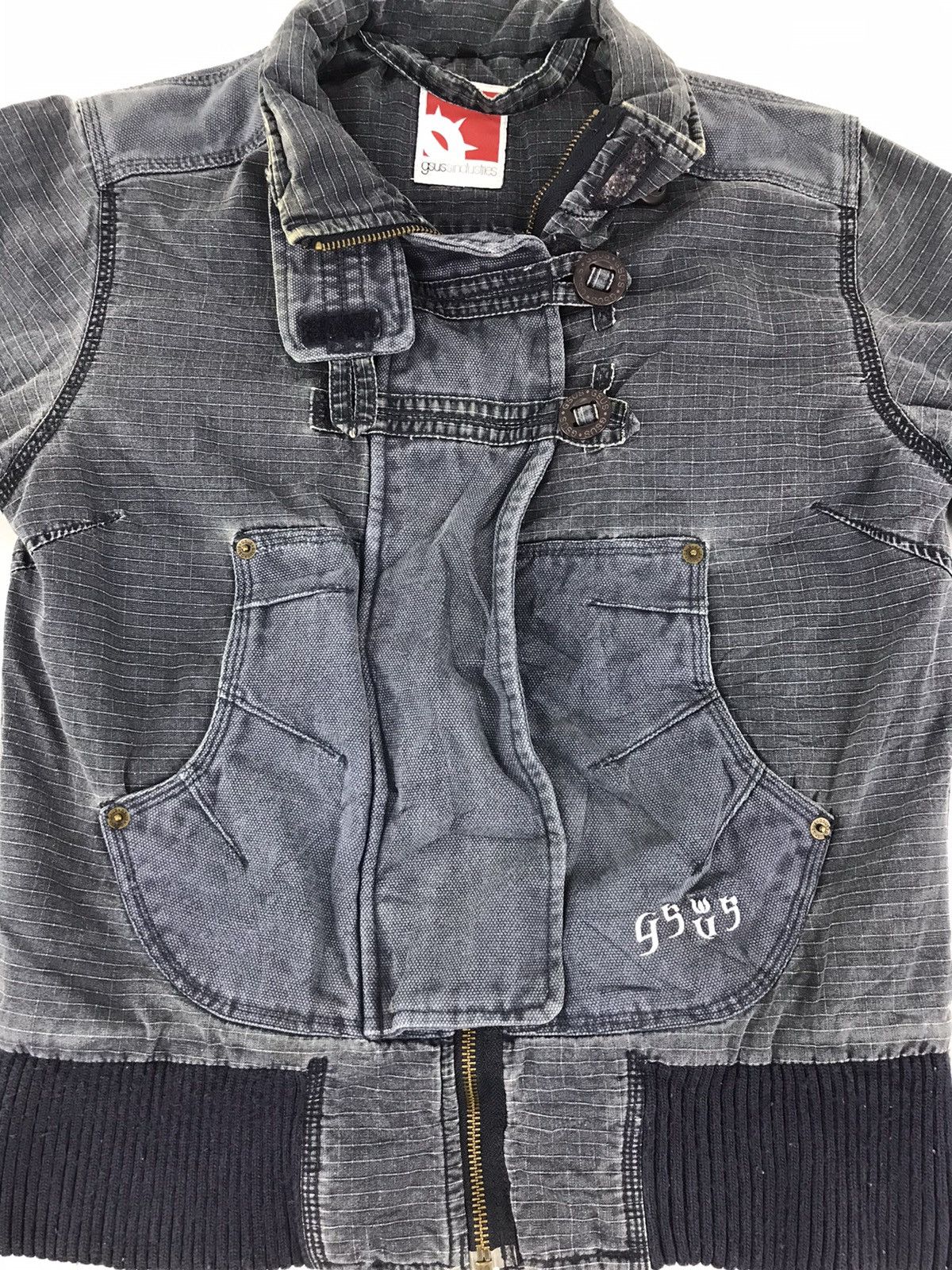 Japanese Brand Gsus Sindustries Tactical Moto Jacket Punk Rock Size S / US 4 / IT 40 - 2 Thumbnail