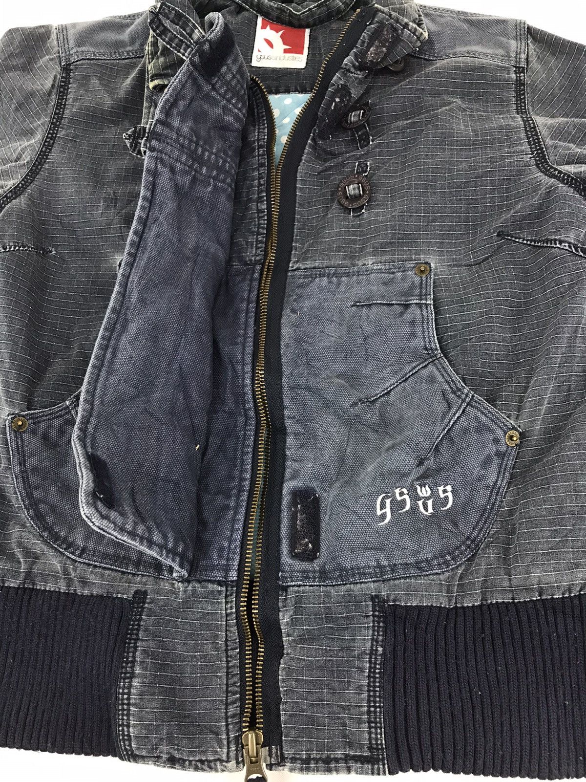 Japanese Brand Gsus Sindustries Tactical Moto Jacket Punk Rock Size S / US 4 / IT 40 - 3 Thumbnail