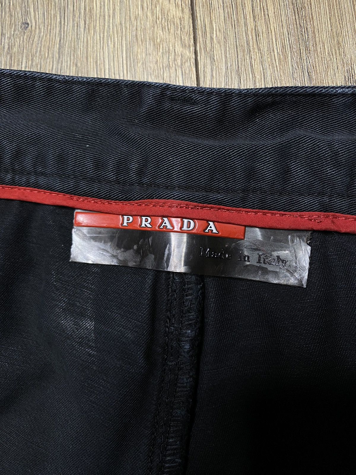 Prada Vintage Prada Tactical Double Knee Pants Red Tab Size US 33 - 6 Thumbnail