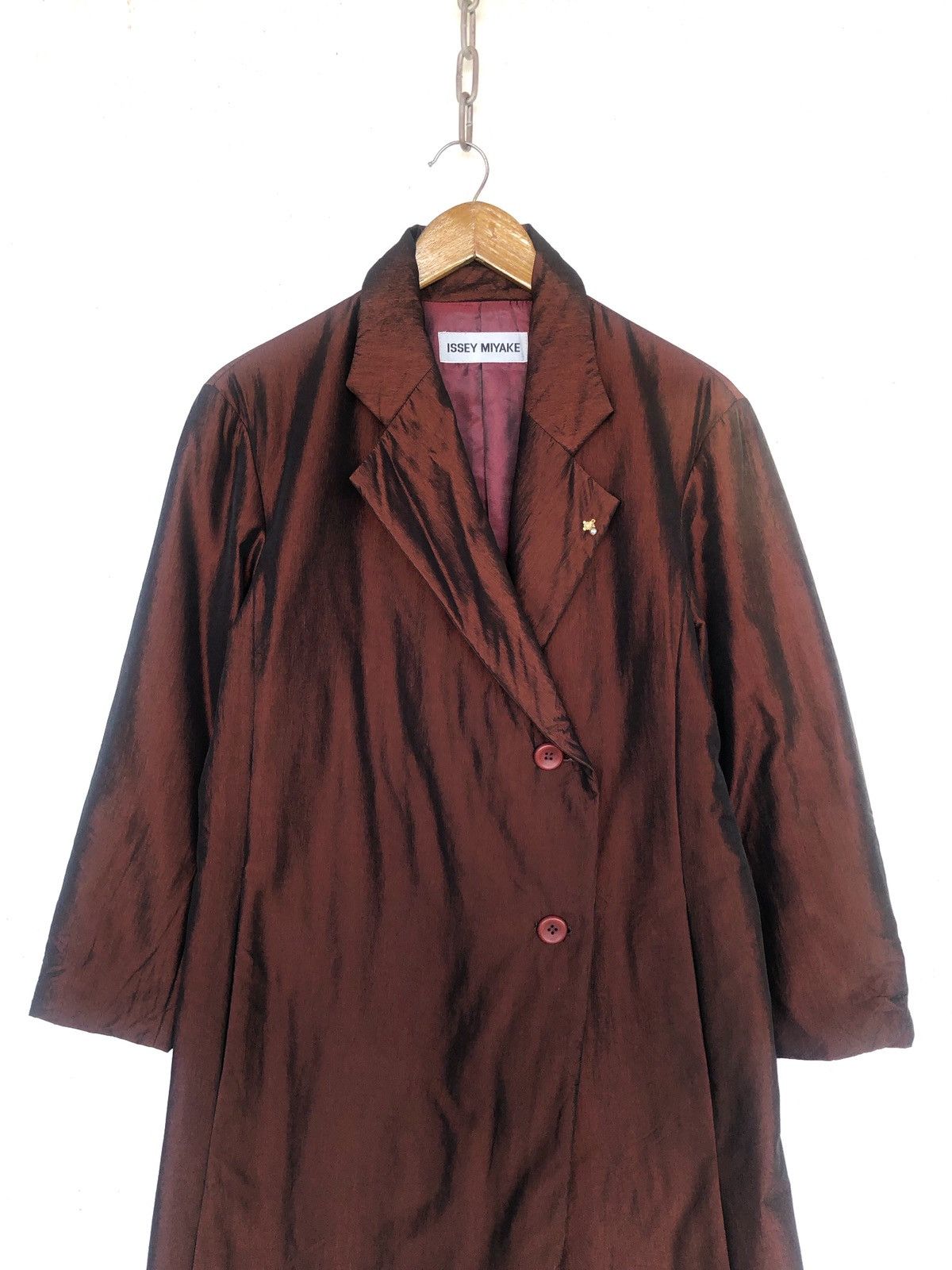 Issey Miyake FW13 Issey Miyake Double Breast Runway Long Coat Jacket Size US M / EU 48-50 / 2 - 2 Thumbnail