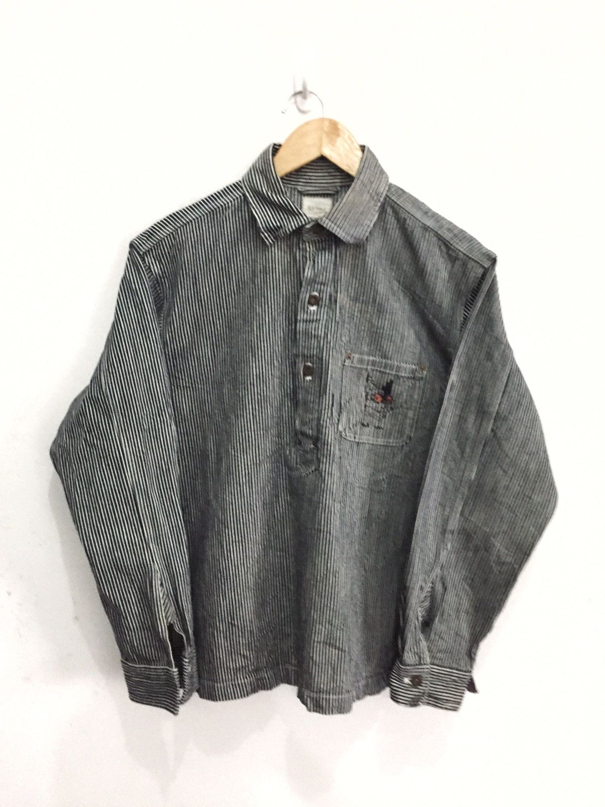 Karl Helmut Karl Helmut Hickory Stripe Oversized Worker Jacket Size US L / EU 52-54 / 3 - 2 Thumbnail