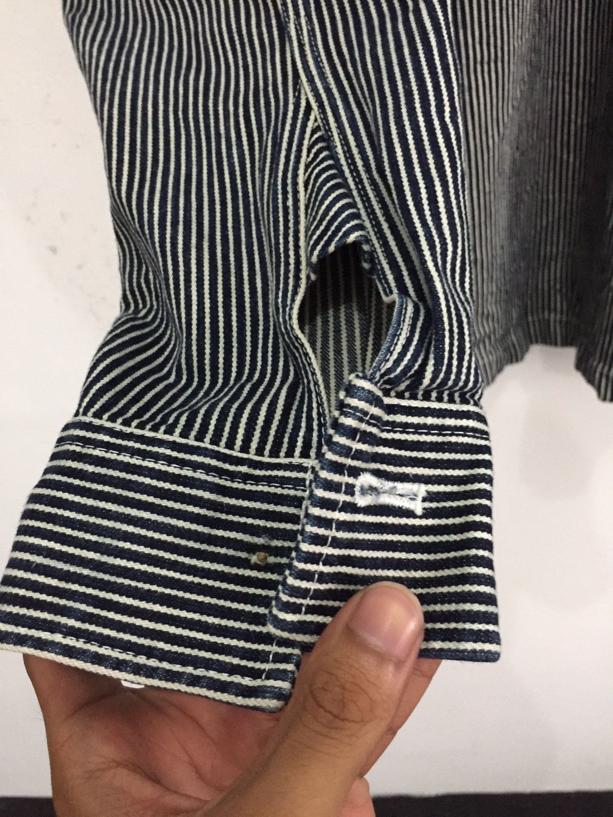 Karl Helmut Karl Helmut Hickory Stripe Oversized Worker Jacket Size US L / EU 52-54 / 3 - 6 Thumbnail