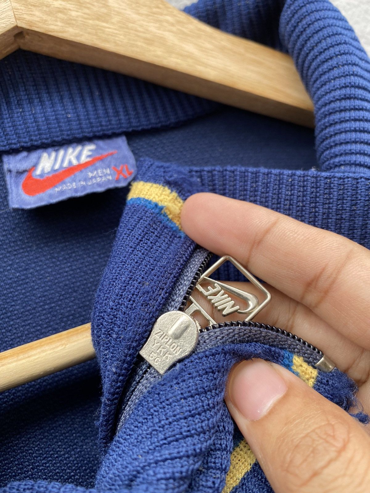 Nike × Vintage RARE💥1970s~1980s NIKE INTERNATIONAL Distressed Zipup Jacket Size US XL / EU 56 / 4 - 7 Thumbnail