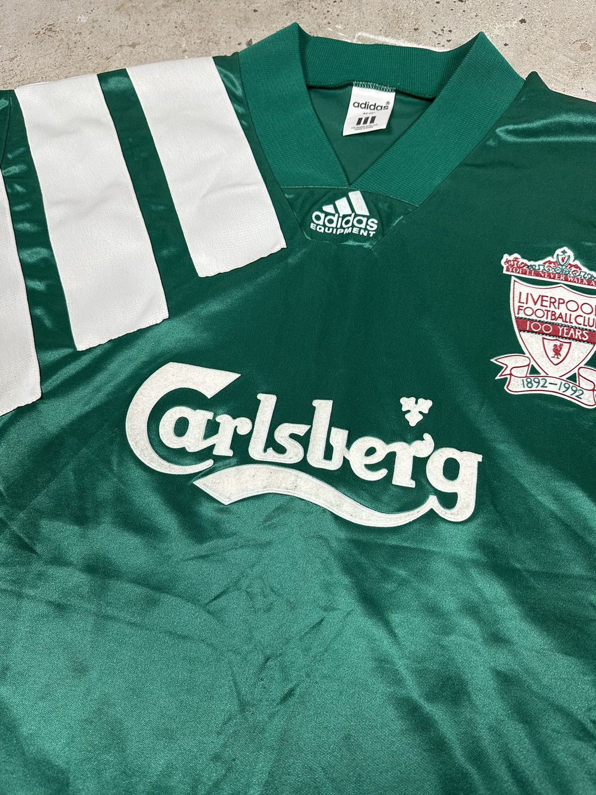 Adidas Vintage 1992/1993 Adidas x Liverpool Away Jersey Size US L / EU 52-54 / 3 - 3 Thumbnail