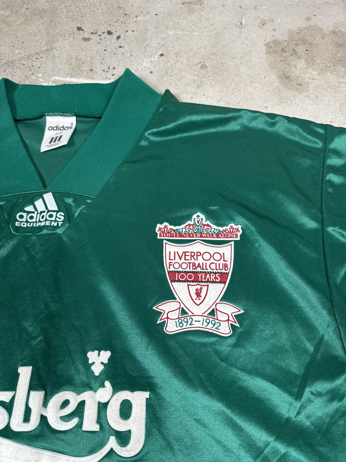 Adidas Vintage 1992/1993 Adidas x Liverpool Away Jersey Size US L / EU 52-54 / 3 - 4 Thumbnail