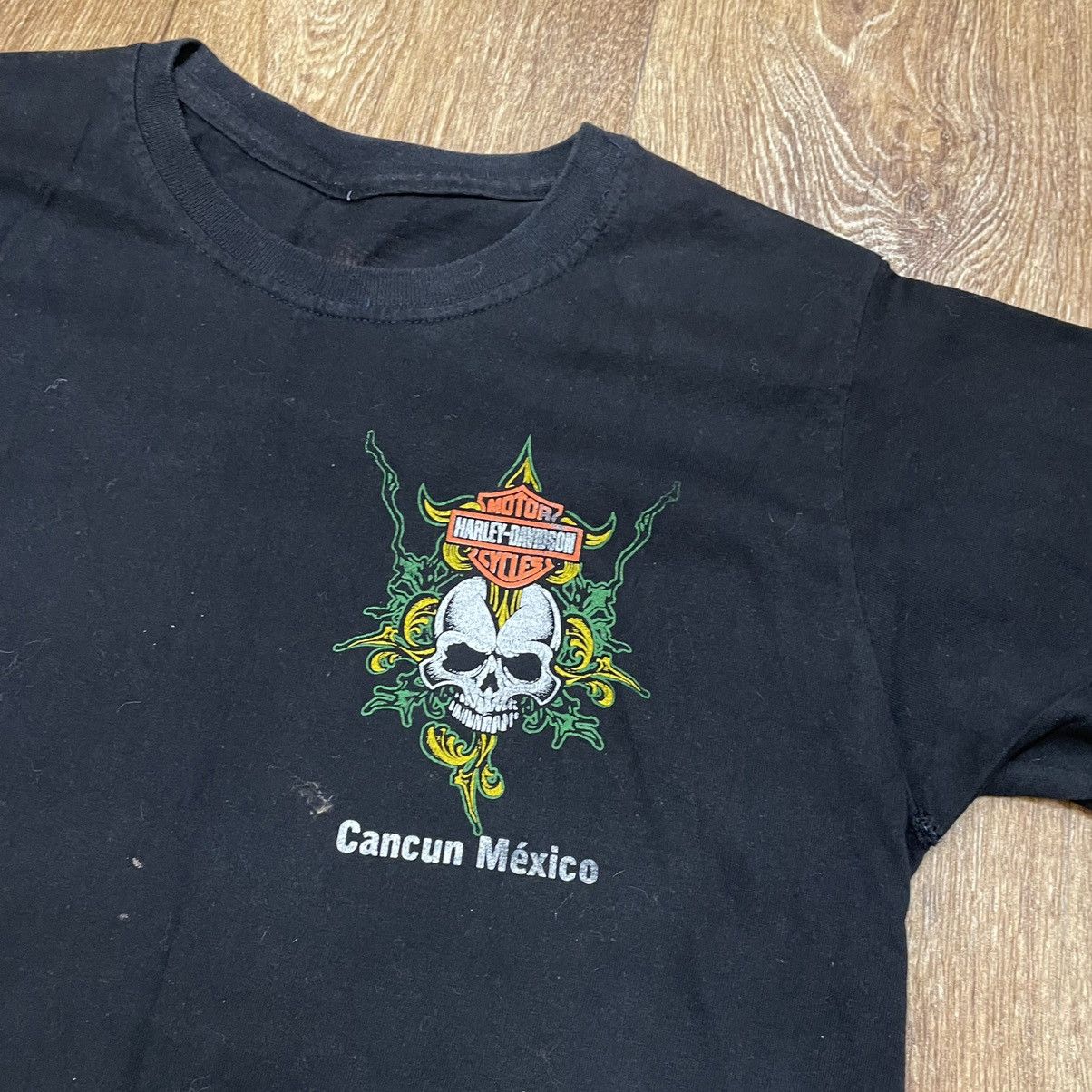 Vintage Vintage Y2K Harley Davidson Cancun Skull Graphic Tee Punk M Size US M / EU 48-50 / 2 - 4 Thumbnail