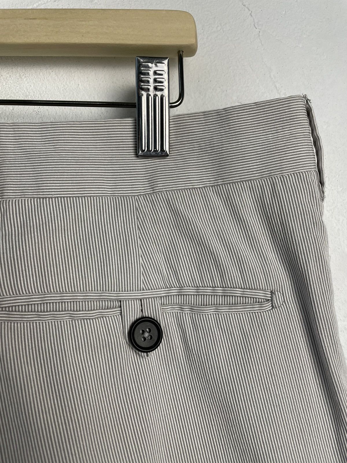 Prada Prada Summer White Light Grey Cotton Pant Trousers Size 52 Size US 36 / EU 52 - 3 Thumbnail