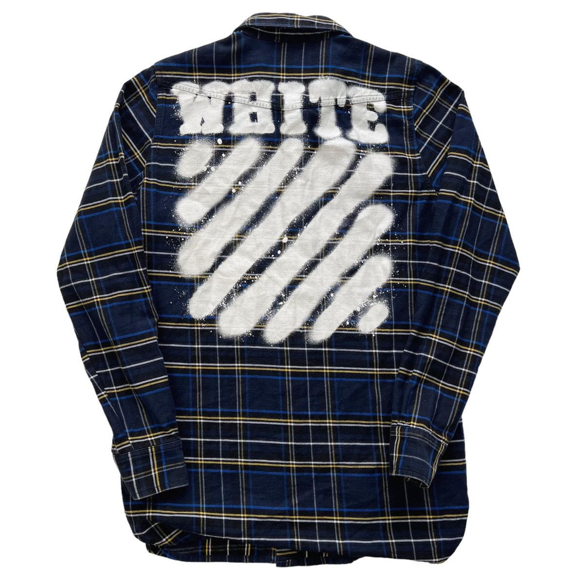 Off-White Off-White Spray Blue Plaid Shirt Size US XS / EU 42 / 0 - 3 Thumbnail