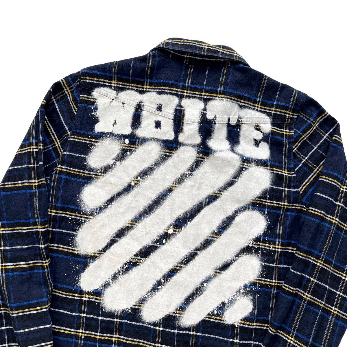 Off-White Off-White Spray Blue Plaid Shirt Size US XS / EU 42 / 0 - 1 Thumbnail