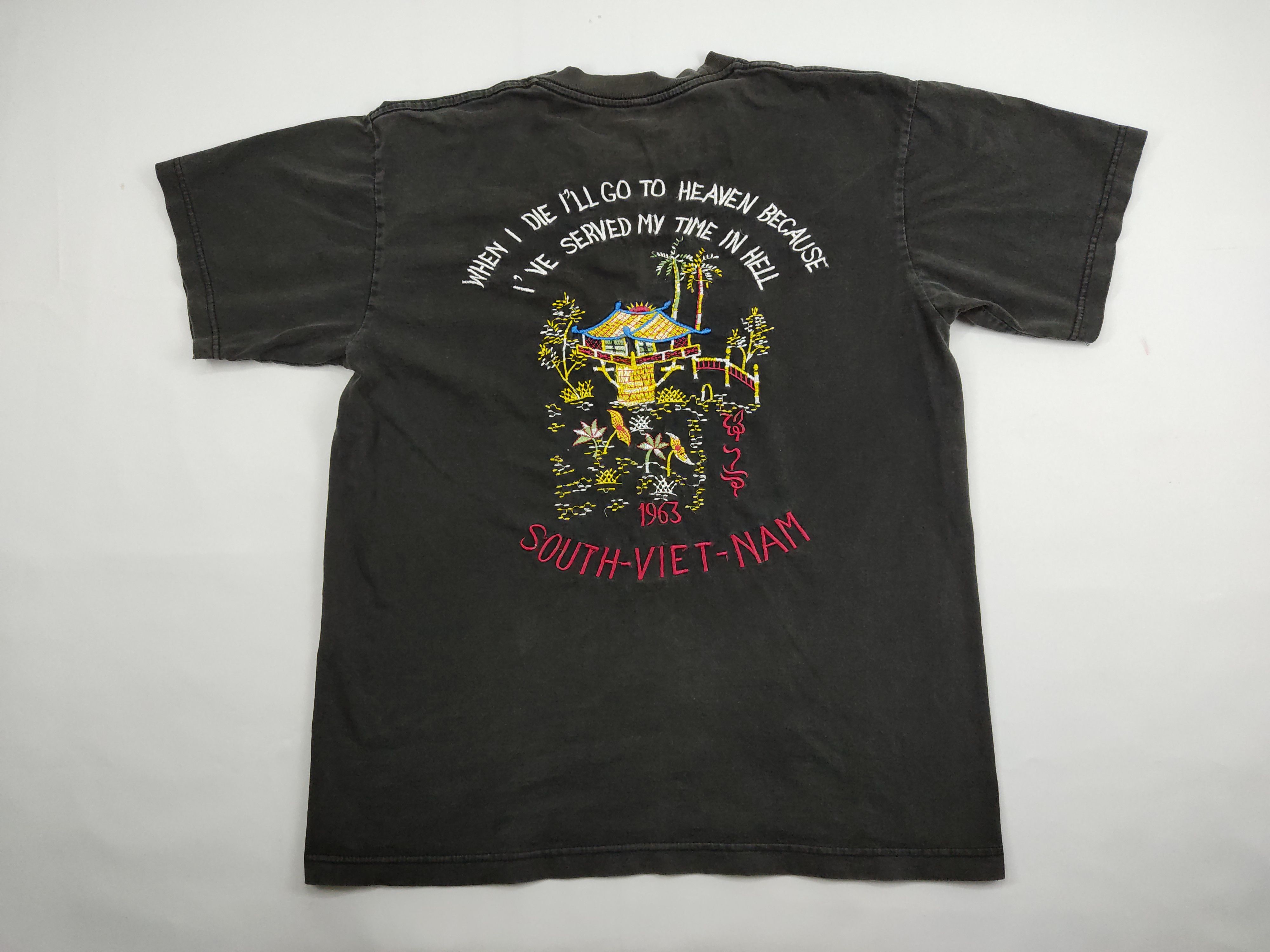 Japanese Brand South-Viet-Nam South Vietnam Embroidery Qoute Village Vtg Size US M / EU 48-50 / 2 - 1 Thumbnail