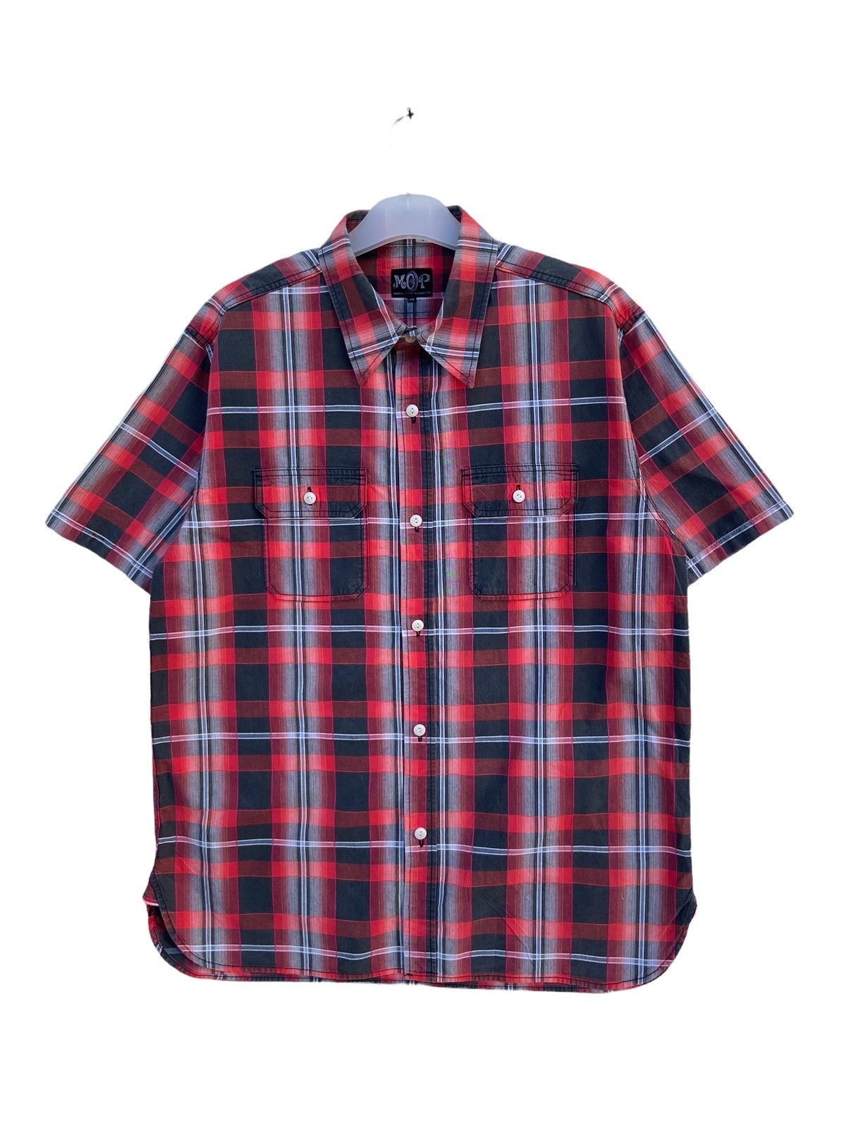 Designer MOTORCYCLE GARMENT CHECKERED SHIRT Size US XL / EU 56 / 4 - 1 Thumbnail