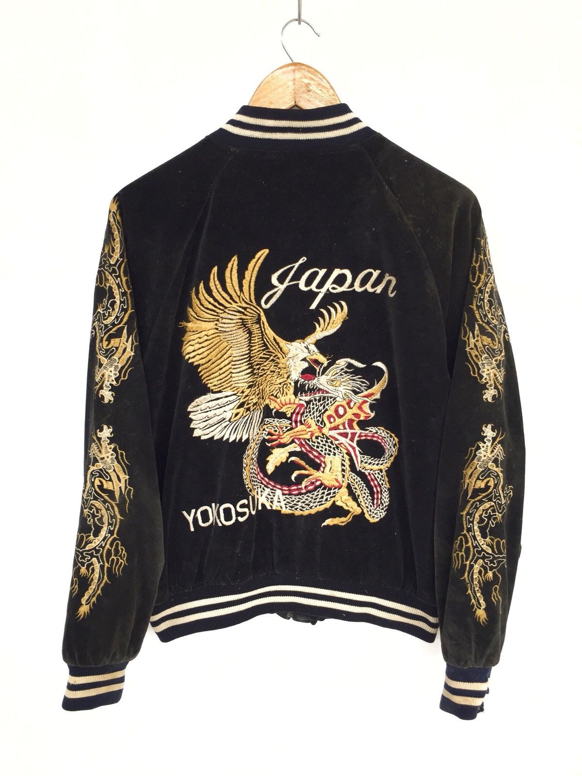 Tailor Toyo 90s Yokusuka 🇯🇵 Gold Eagle & Dragon Velvet Sukajan Size US L / EU 52-54 / 3 - 1 Thumbnail