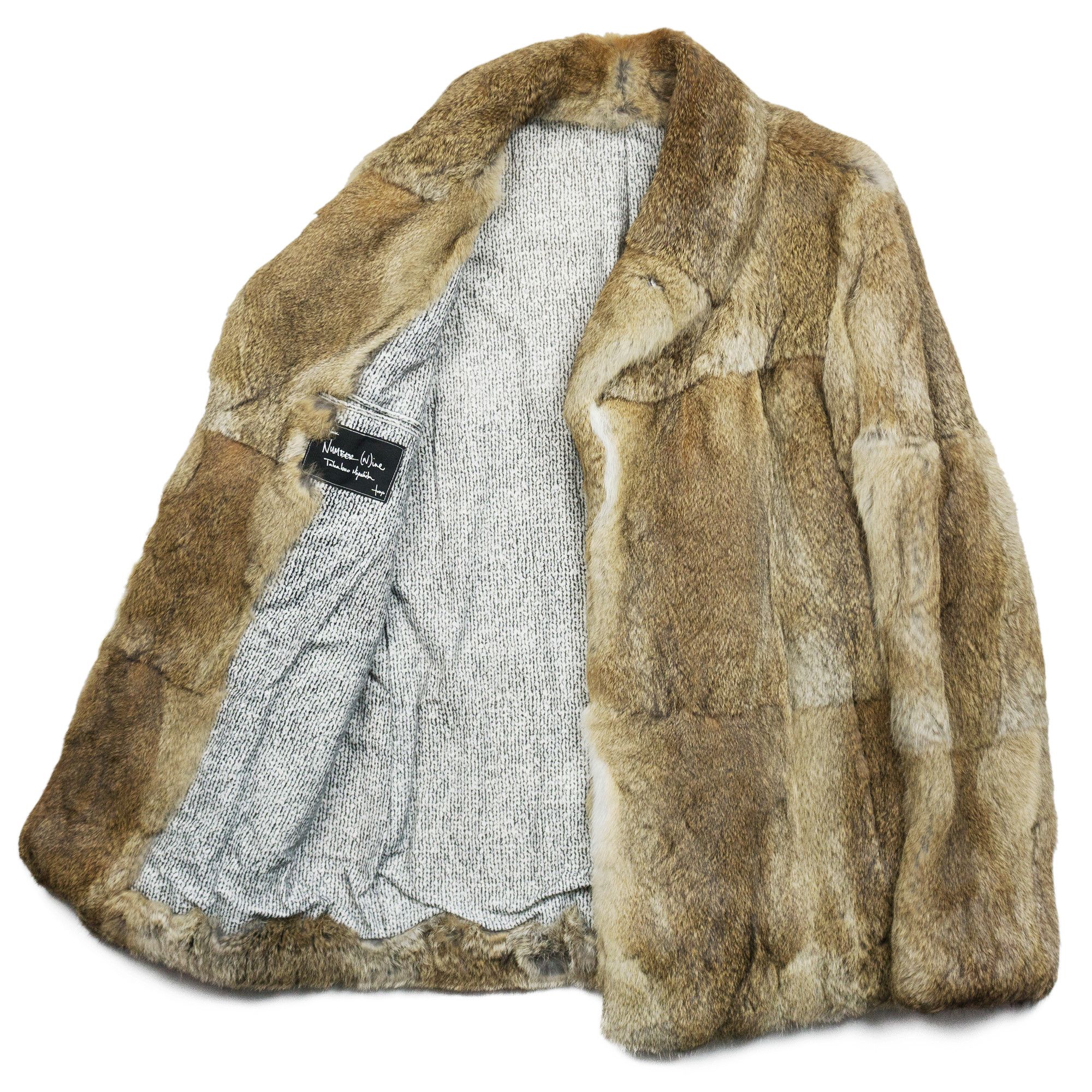 Number (N)ine Number (N)ine AW07 Rabbit Fur Coat Size US L / EU 52-54 / 3 - 2 Thumbnail