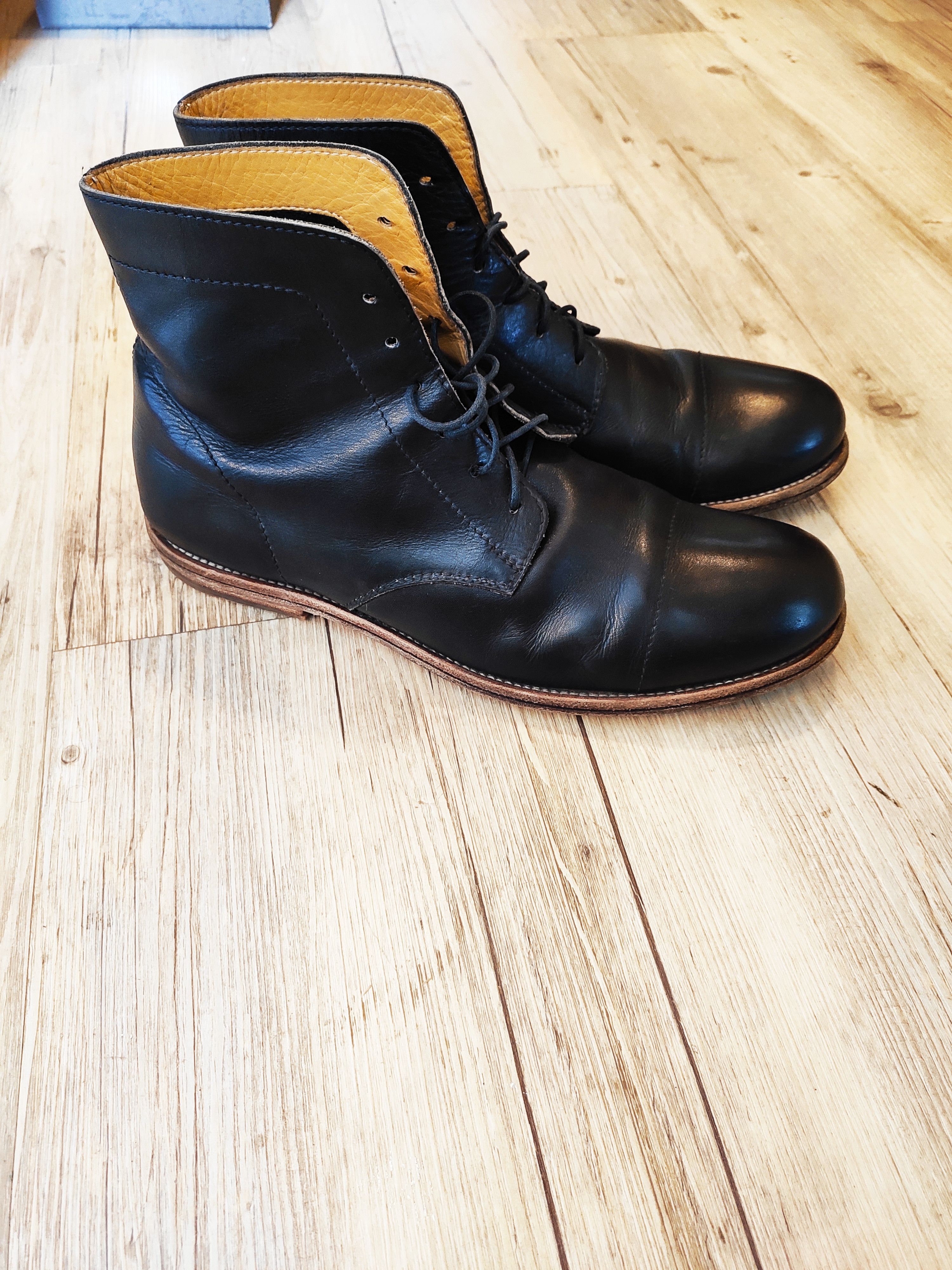 MoMA Black boots.Like GUIDI or Yohji Yamamoto boots Size US 10 / EU 43 - 2 Thumbnail