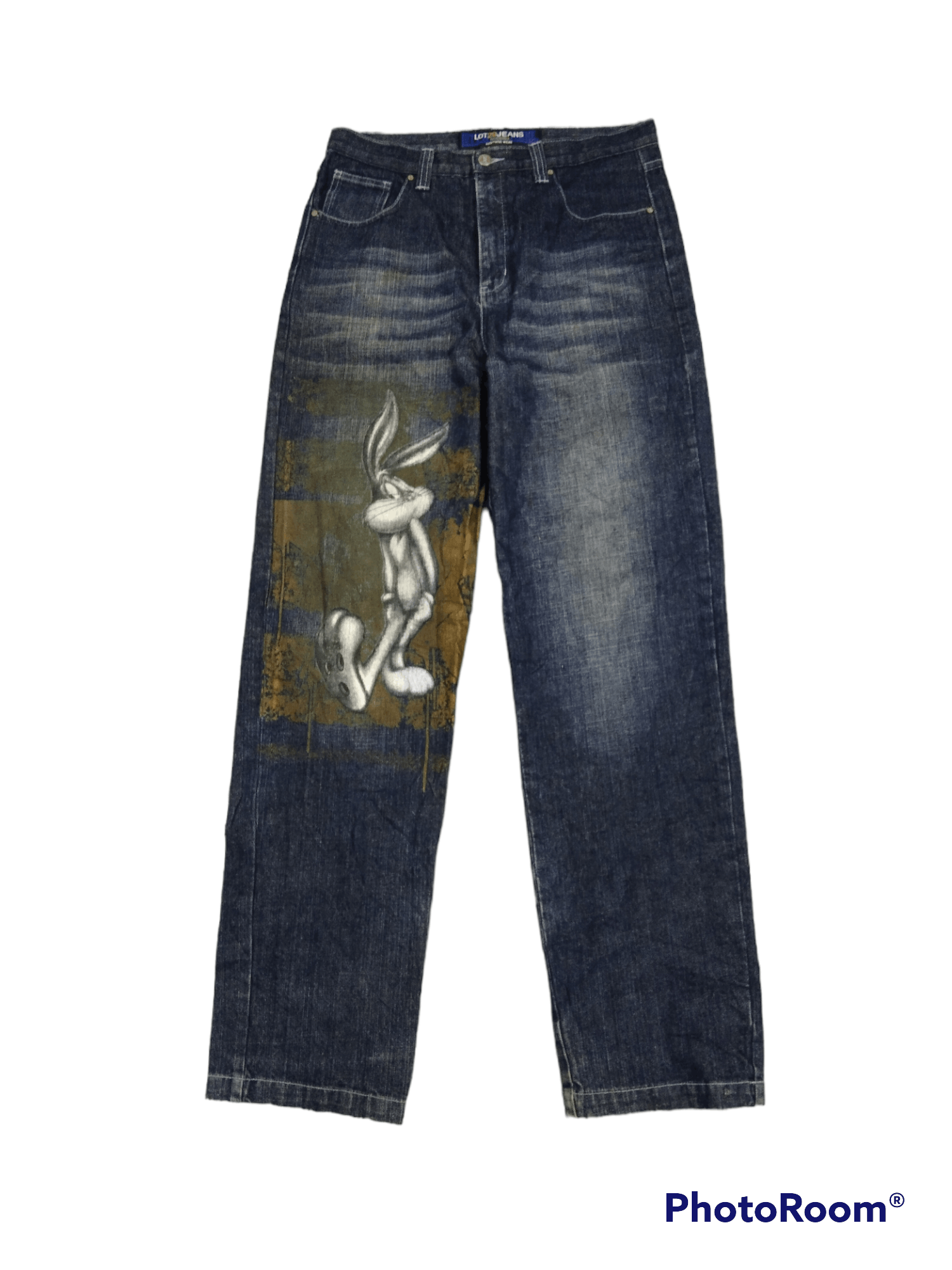 Avant Garde OG BUGS BUNNY ART WASHED BLUE LOT 29 JEANS DENIM PANTS