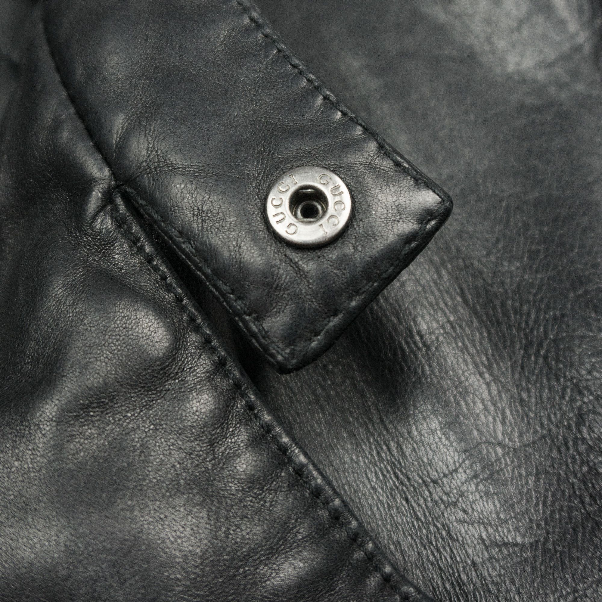 Gucci Gucci by Tom Ford Leather Jacket Size US L / EU 52-54 / 3 - 3 Thumbnail