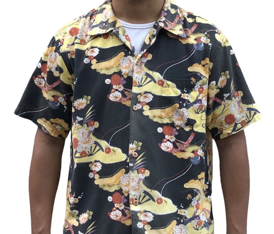 Eternal Hawaiian cotton shirt Japanese motif by Eternal Japan Size US L / EU 52-54 / 3 - 3 Thumbnail