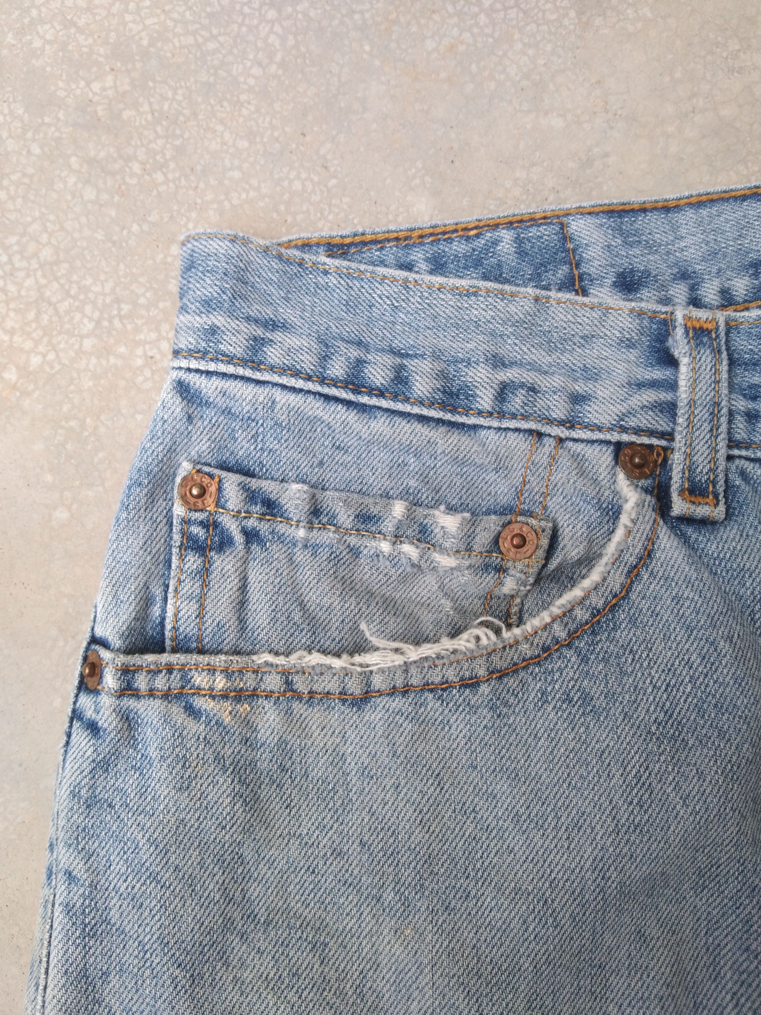Levi's Vintage Levi's Jeans 505 Painter Distressed Denim 34x29 Size US 34 / EU 50 - 8 Thumbnail