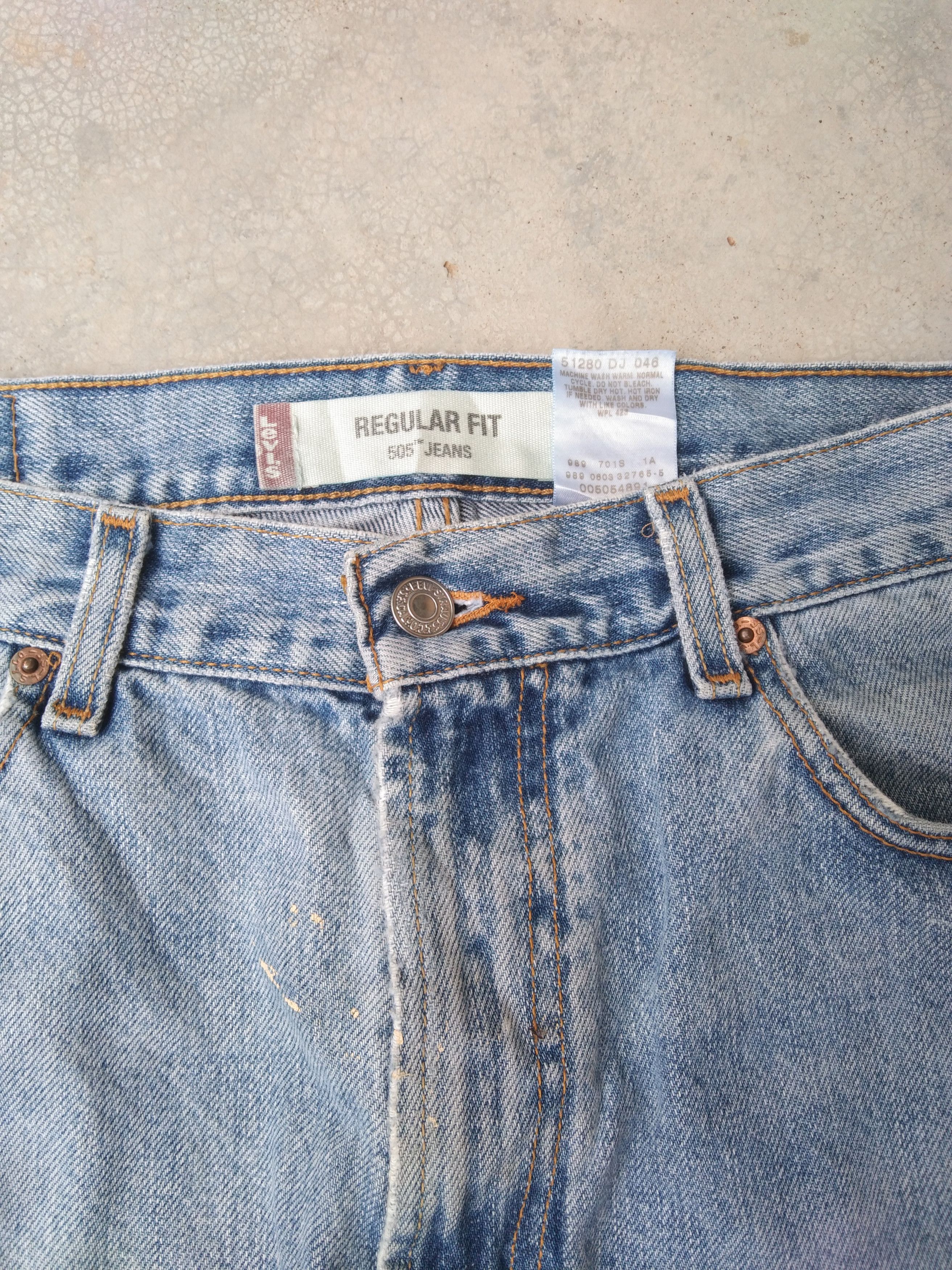 Levi's Vintage Levi's Jeans 505 Painter Distressed Denim 34x29 Size US 34 / EU 50 - 9 Thumbnail