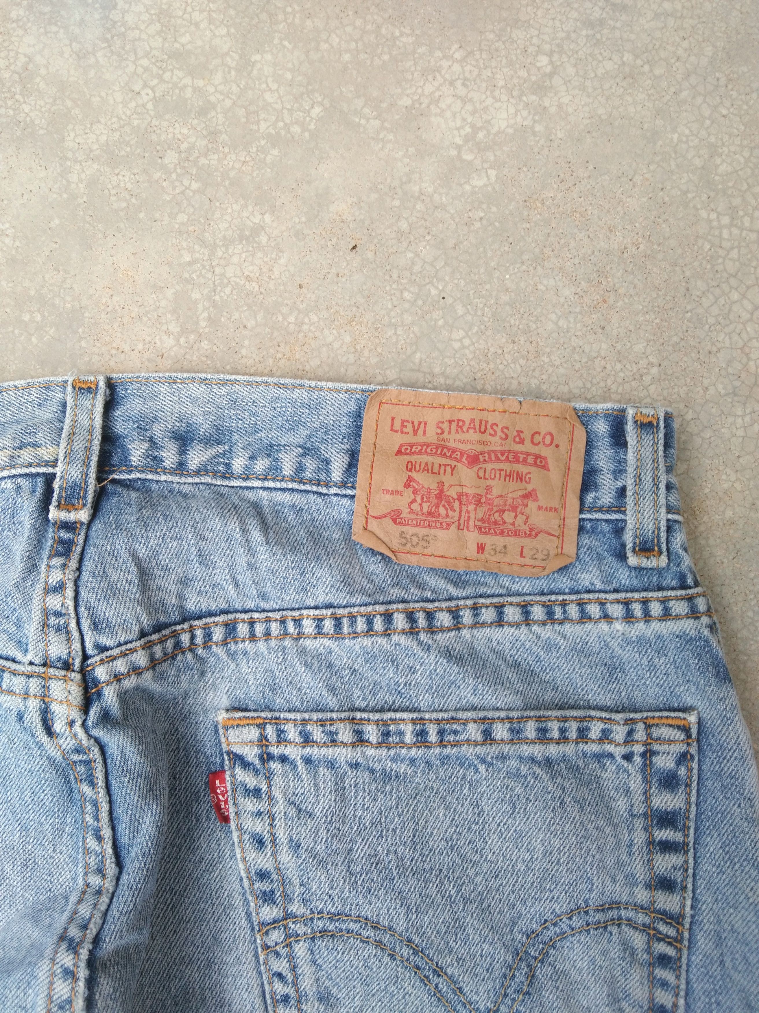 Levi's Vintage Levi's Jeans 505 Painter Distressed Denim 34x29 Size US 34 / EU 50 - 4 Thumbnail