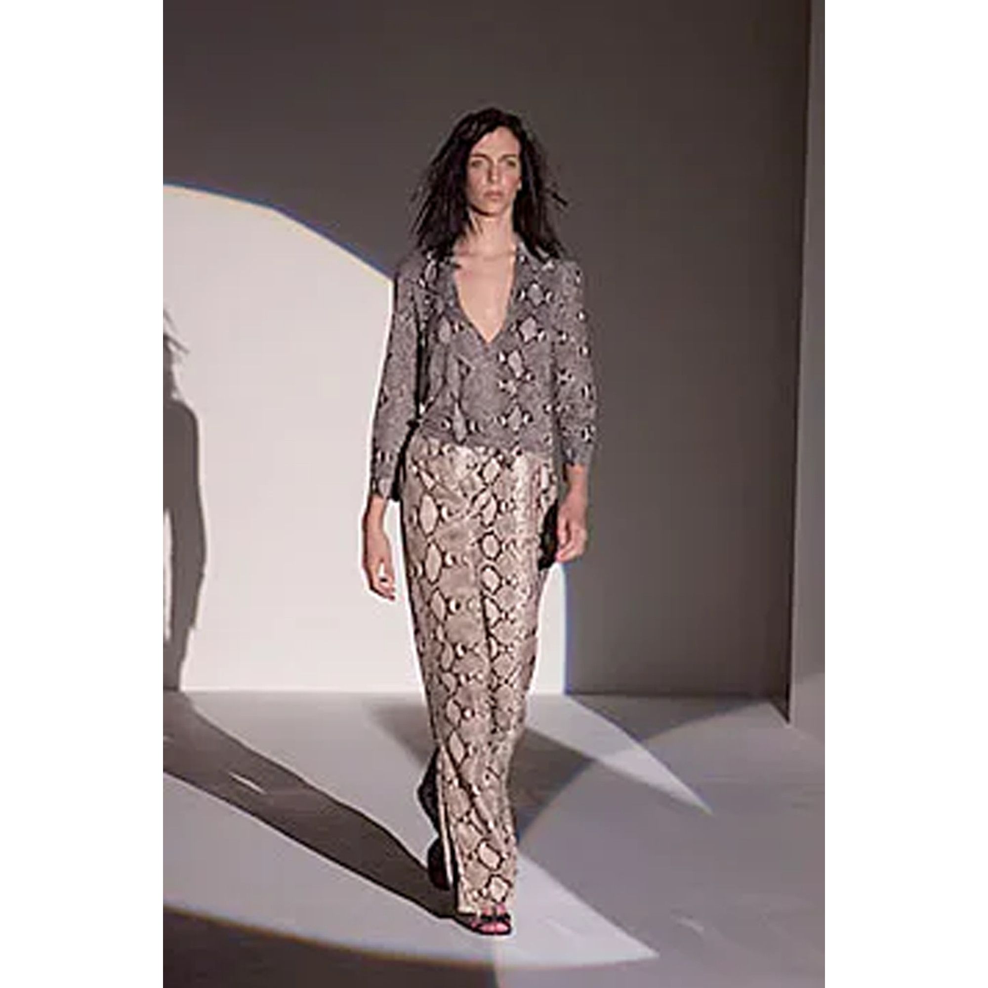 Gucci Gucci by Tom Ford SS00 Python Print Shirt Size S / US 4 / IT 40 - 2 Thumbnail