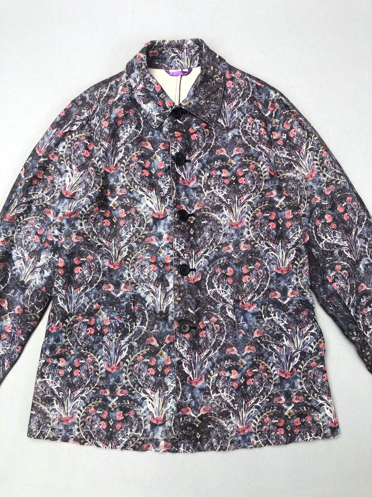 Paul Smith RARE Paul Smith Two Tone Full Print Floral Jacket Size US M / EU 48-50 / 2 - 3 Thumbnail