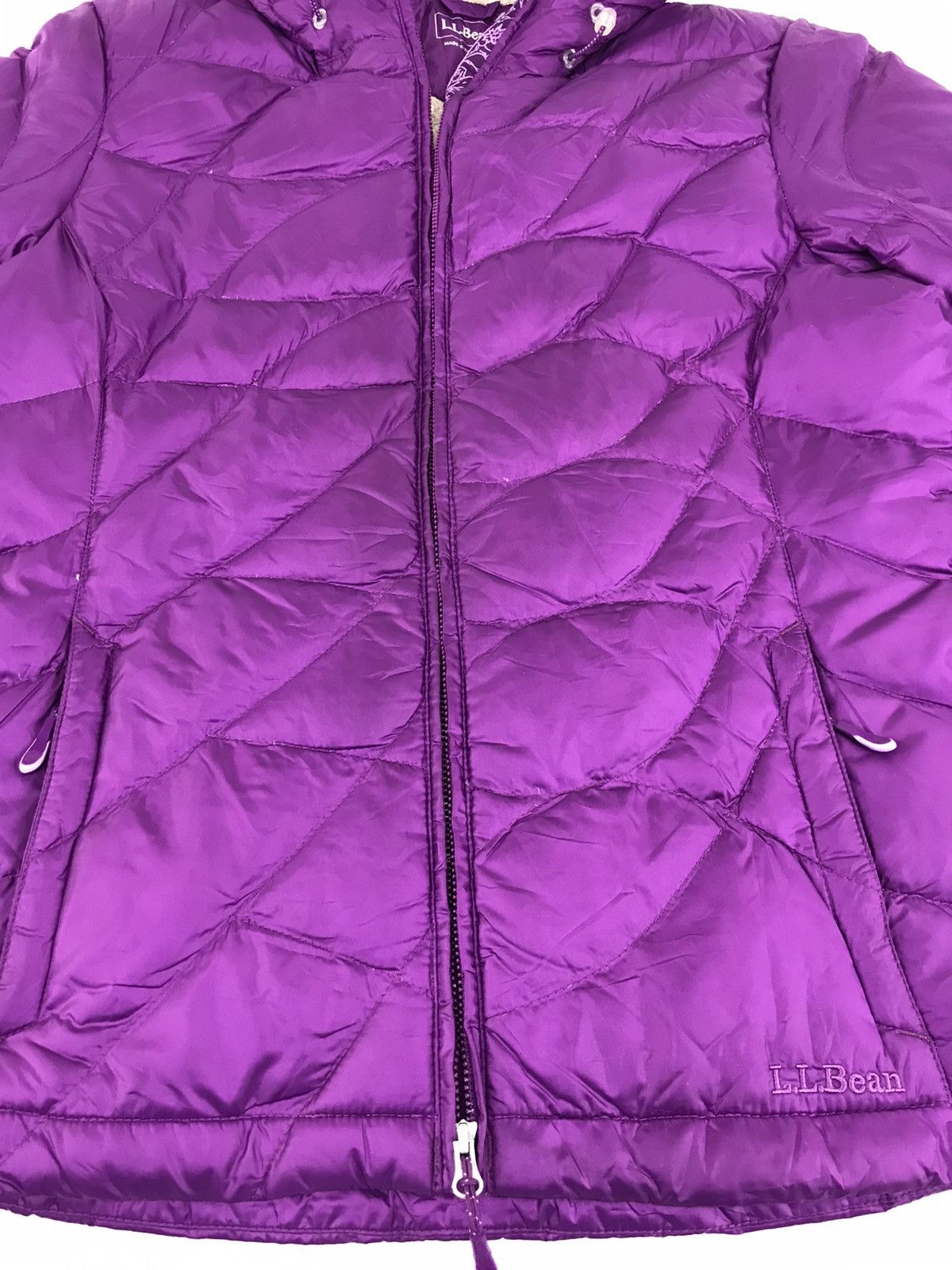 L.L. Bean × Vintage Vintage L.L Bean Puffer Quilted Light Jacket Zipper Style Size L / US 10 / IT 46 - 3 Thumbnail