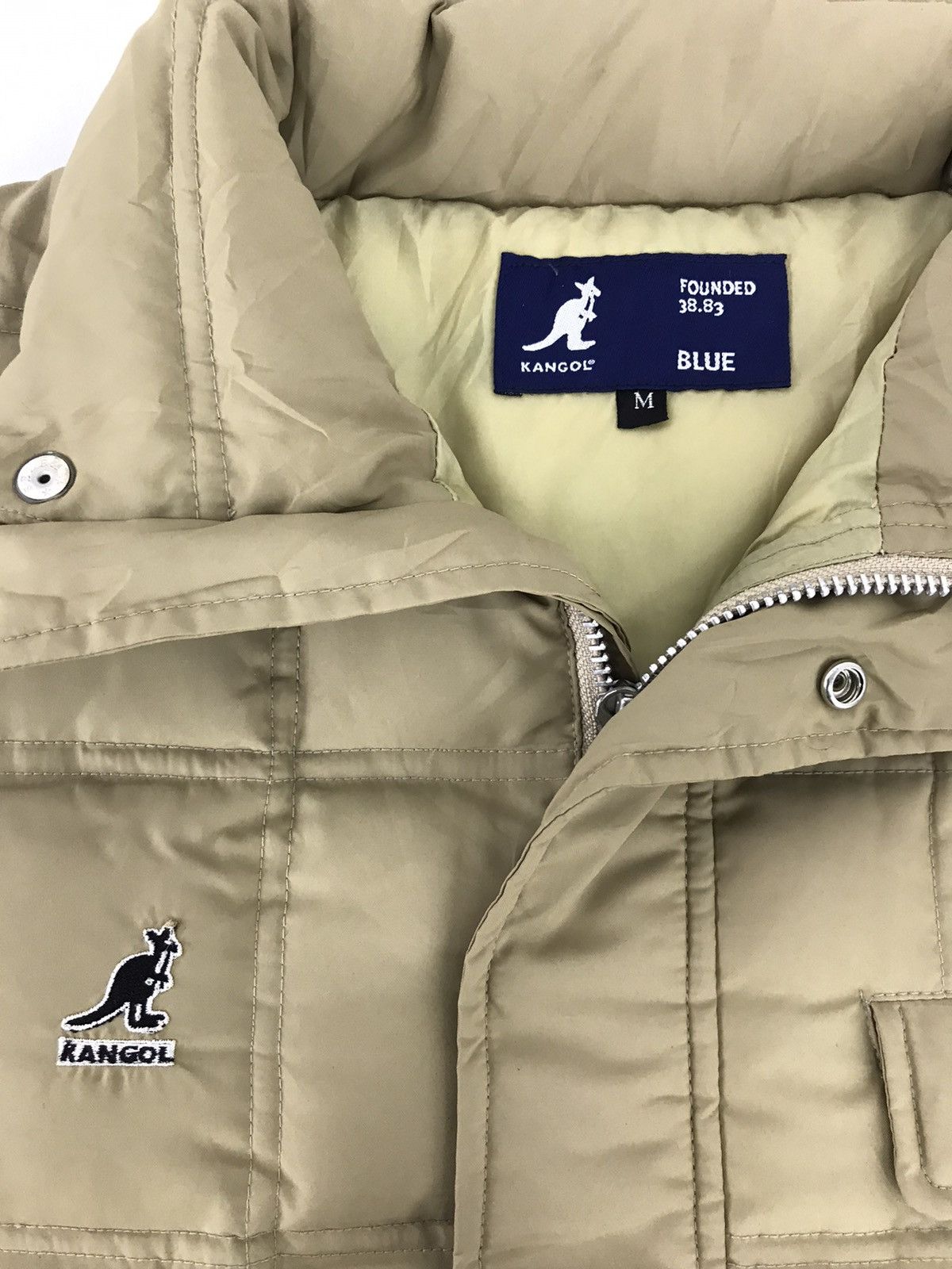 Kangol × Vintage Vintage Kangol Checked Stich Puffer Quilted Light Jacket Size US M / EU 48-50 / 2 - 2 Thumbnail