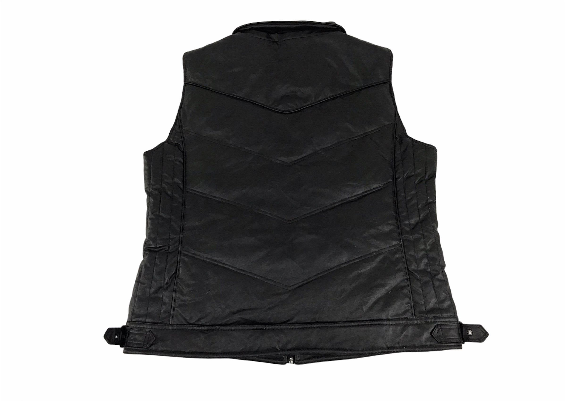 Leather × Vintage Vtg Roushatte Shell Garment Insulated Leather Vest Jacket Size US XXL / EU 58 / 5 - 2 Thumbnail