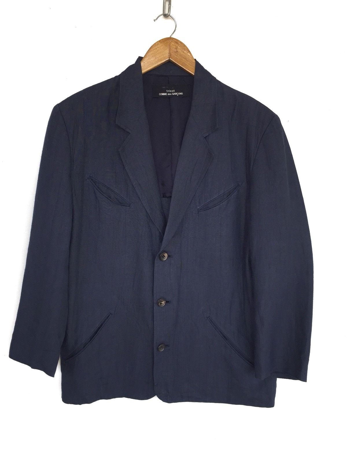90s CDG Tricot Rei Kawakubo Ramie Coat Jacket