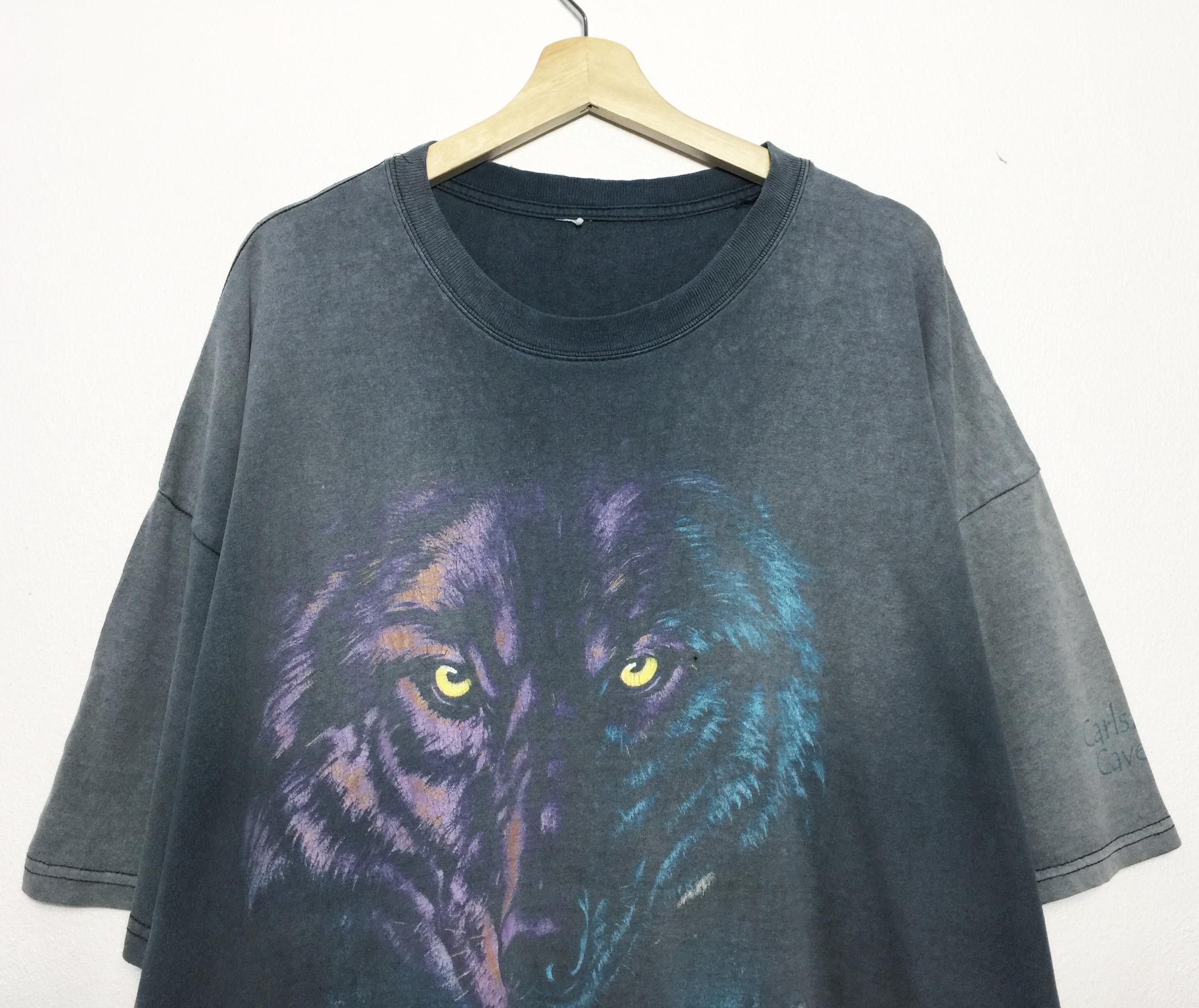 Habitat Vintage 90s Habitat Wolfpack Carlsbad Caverns Oversize Tees Size US XXL / EU 58 / 5 - 2 Thumbnail