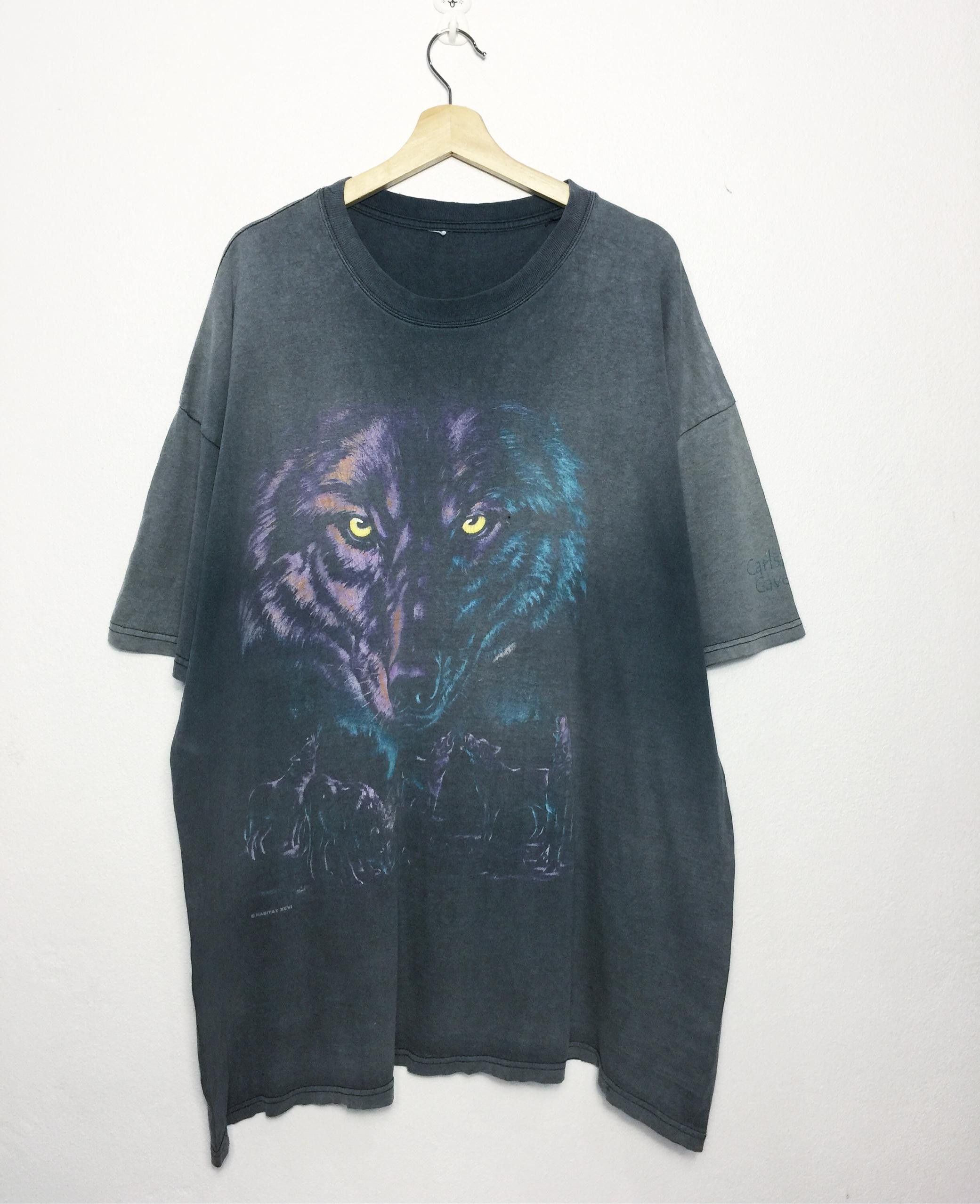 Habitat Vintage 90s Habitat Wolfpack Carlsbad Caverns Oversize Tees Size US XXL / EU 58 / 5 - 1 Thumbnail