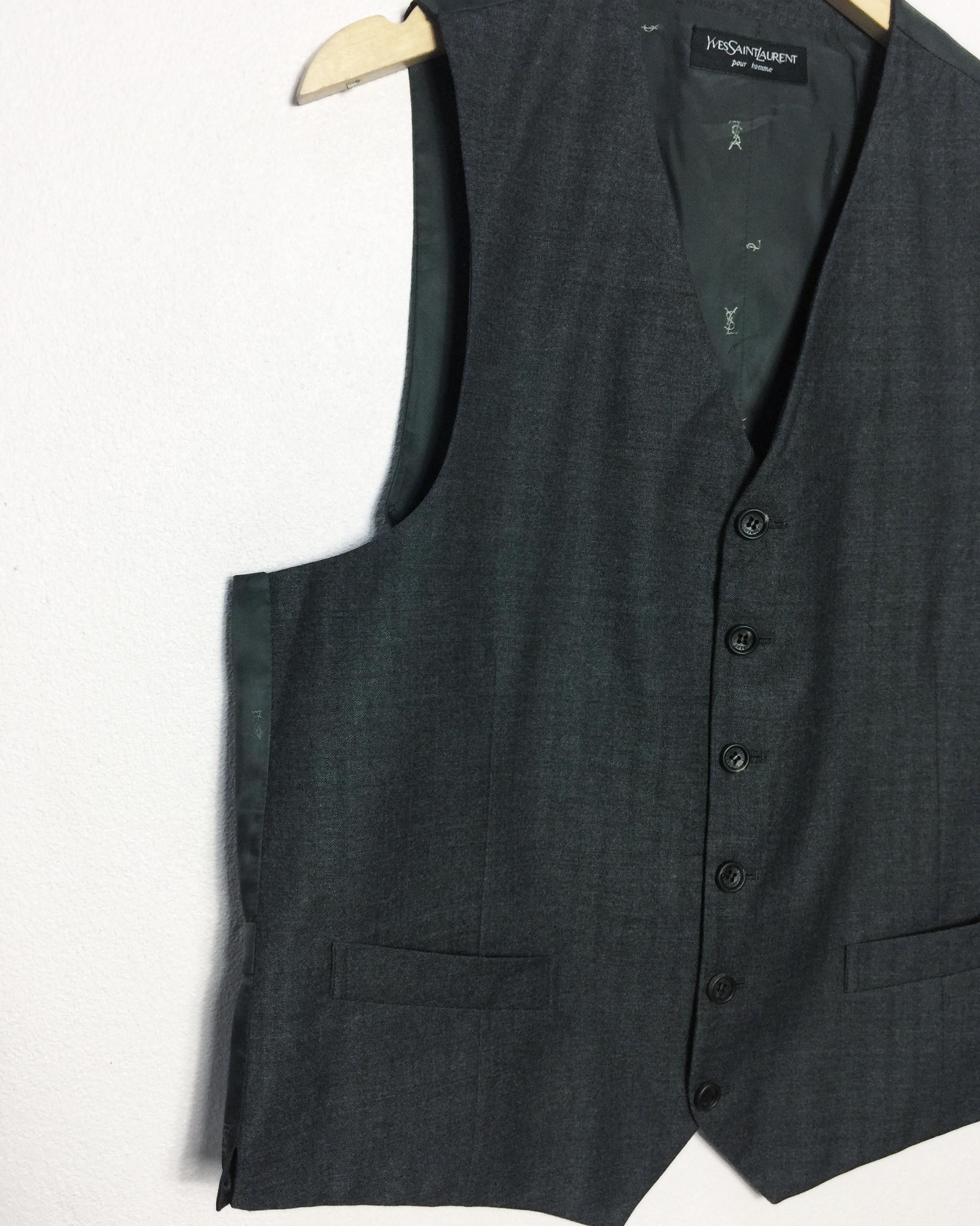 Yves Saint Laurent Rare Vintage Yves Saint Laurent Vests / monogram Size US M / EU 48-50 / 2 - 4 Thumbnail