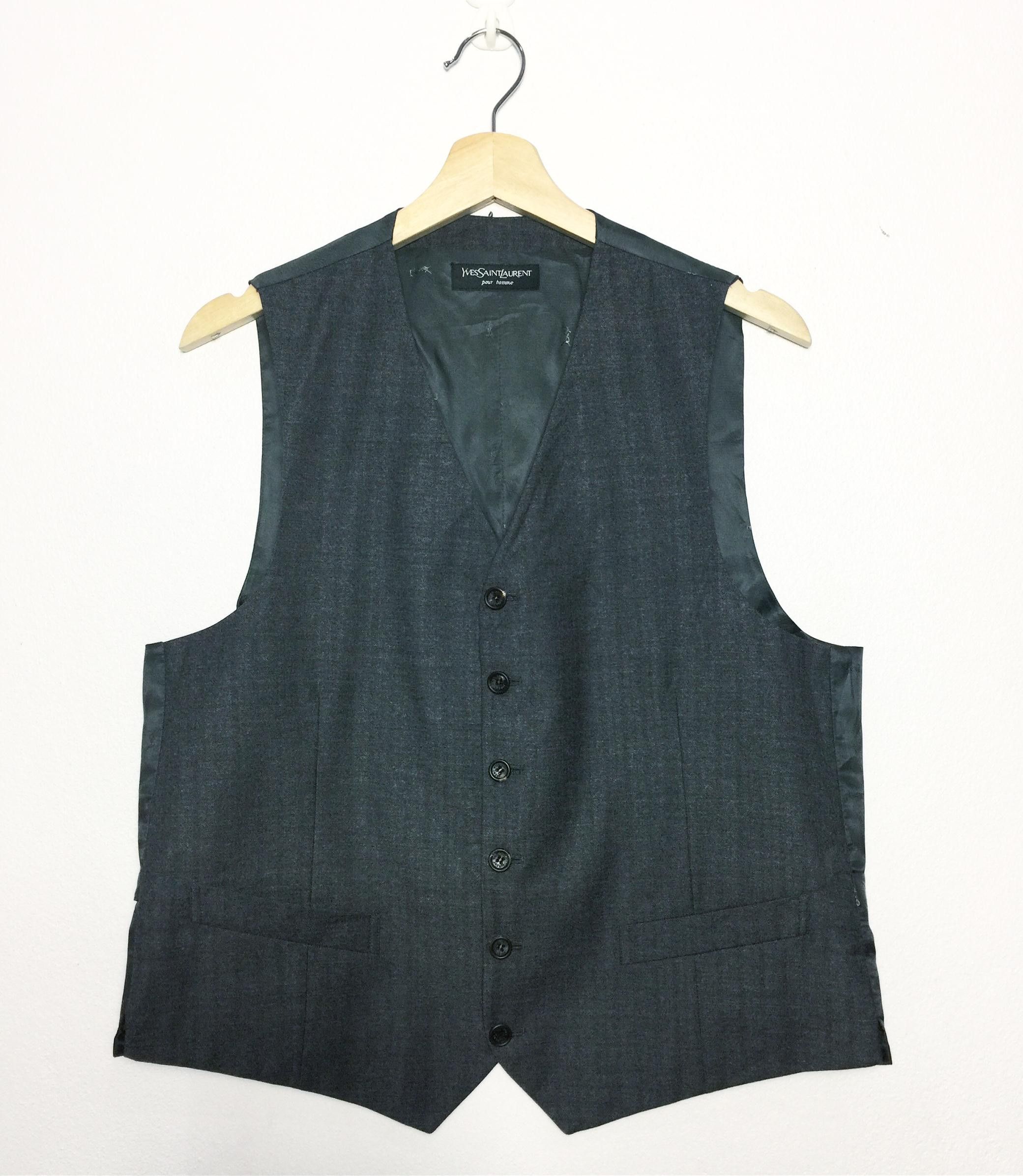 Yves Saint Laurent Rare Vintage Yves Saint Laurent Vests / monogram Size US M / EU 48-50 / 2 - 1 Thumbnail