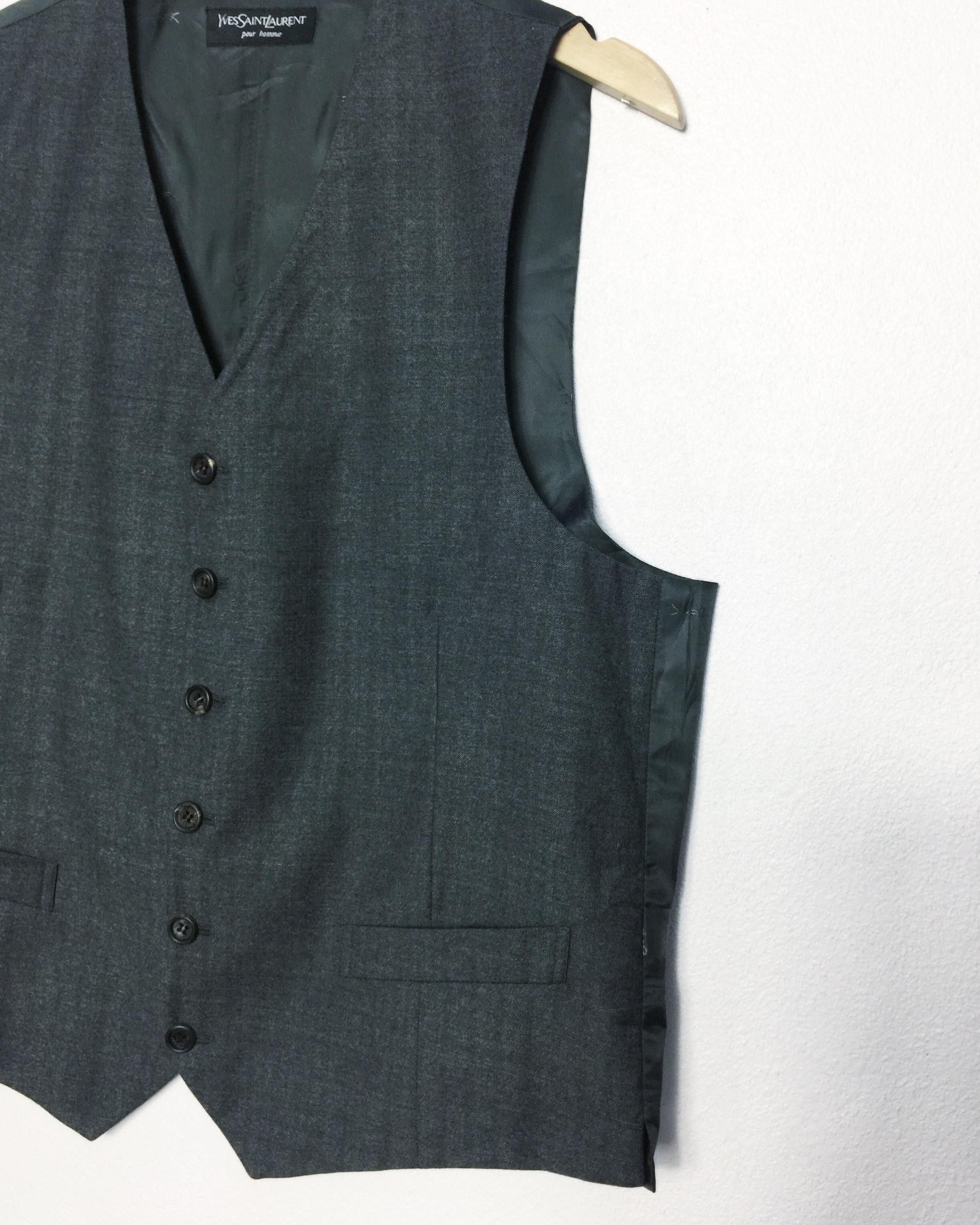 Yves Saint Laurent Rare Vintage Yves Saint Laurent Vests / monogram Size US M / EU 48-50 / 2 - 5 Thumbnail