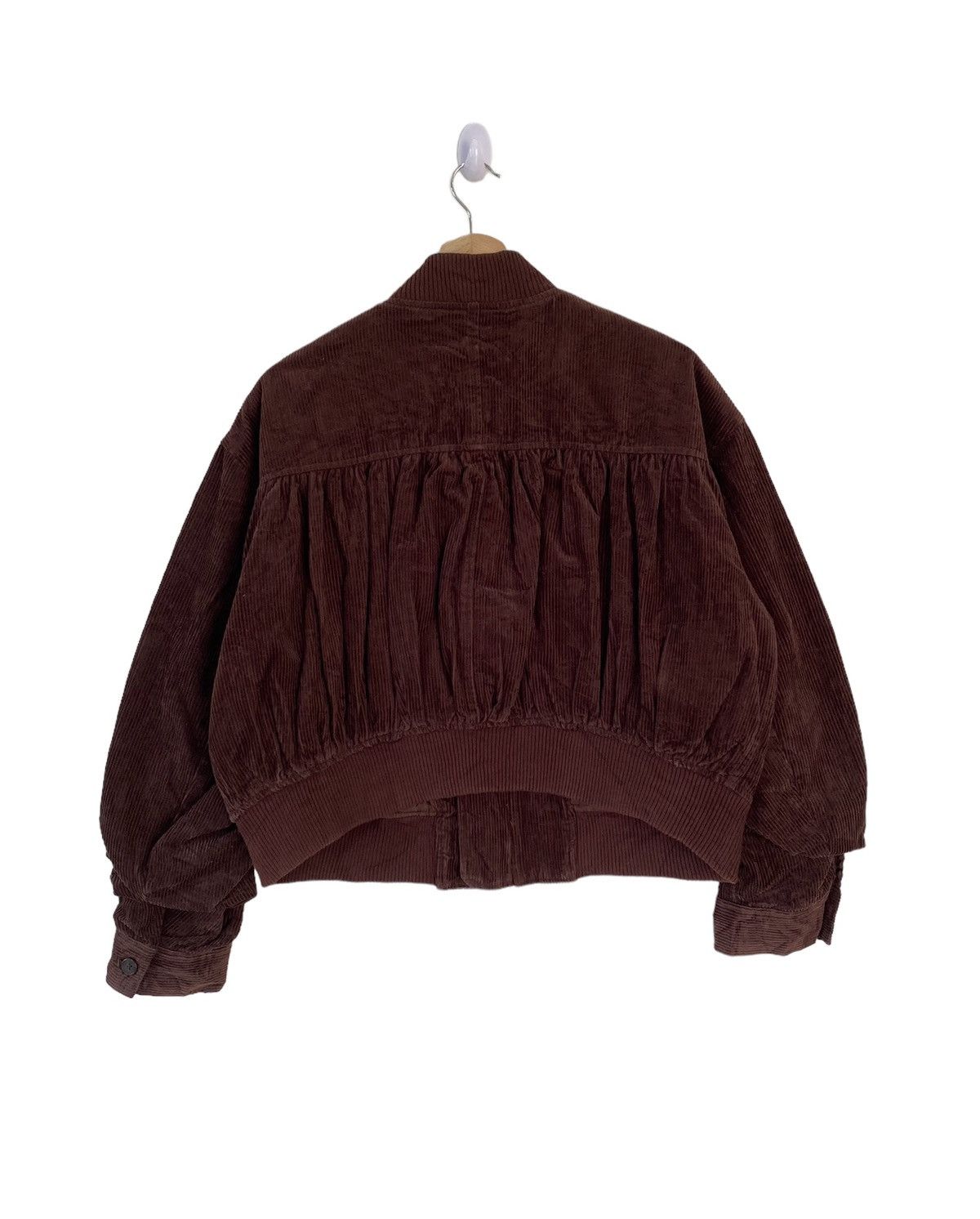 Designer × Issey Miyake × Japanese Brand JAPANESE DESIGNER CROPPED CORDUROY BOMBER JACKET Size US M / EU 48-50 / 2 - 3 Thumbnail