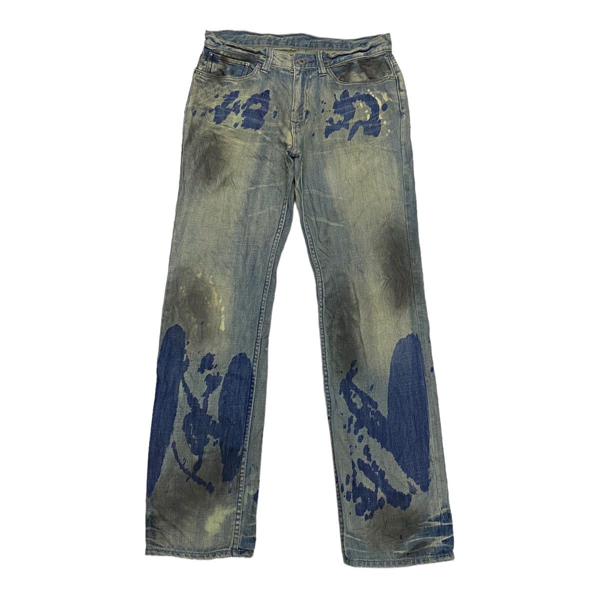 Hysteric Glamour × If Six Was Nine TAKEO KIKUCHI ARCHIVE SUPER RARE DESIGN DENIM VINTAGE PANTS Size US 32 / EU 48 - 1 Thumbnail